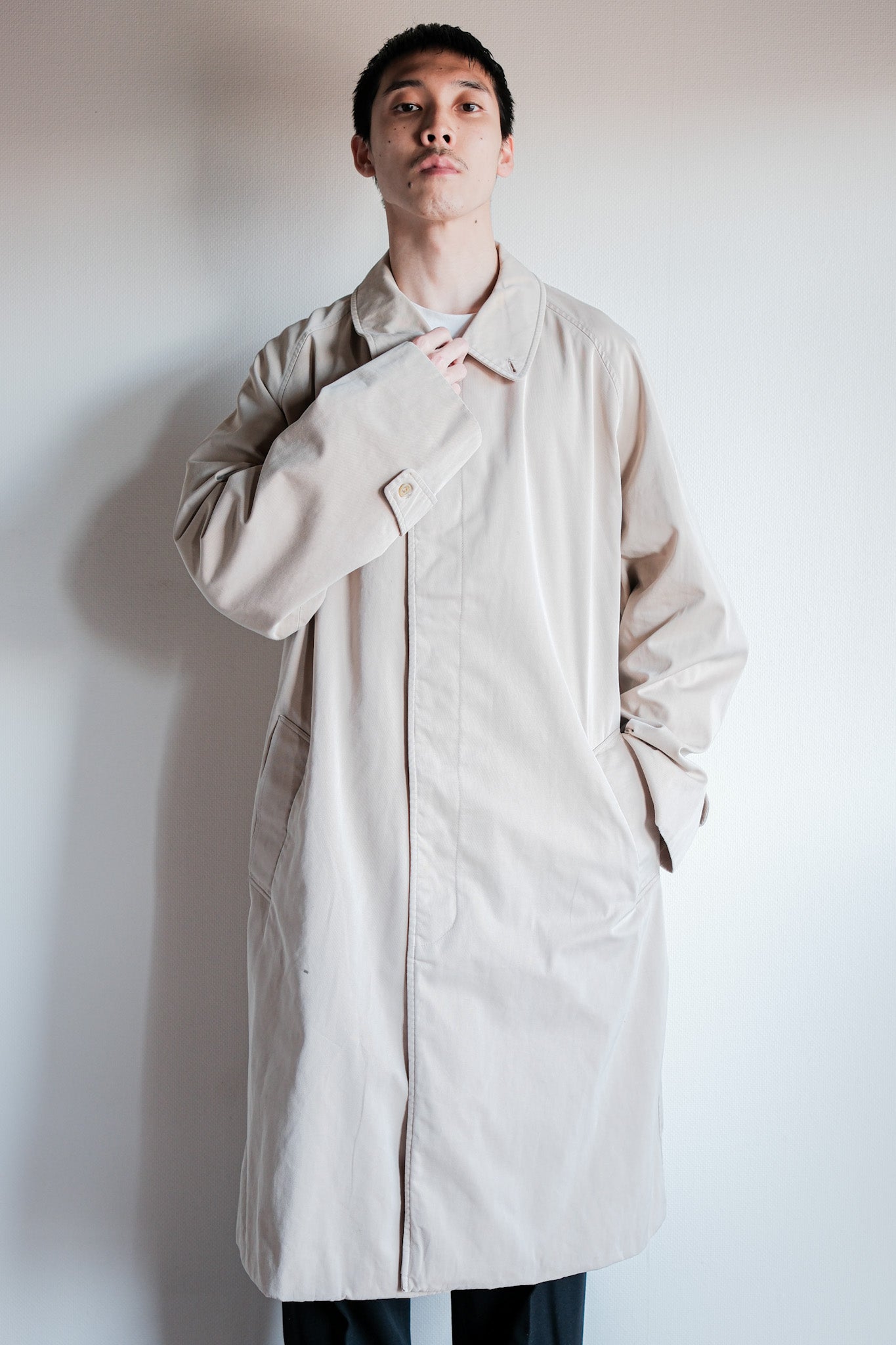 70's】Vintage Aquascutum Single Raglan Balmacaan Coat C100 Size.42REG