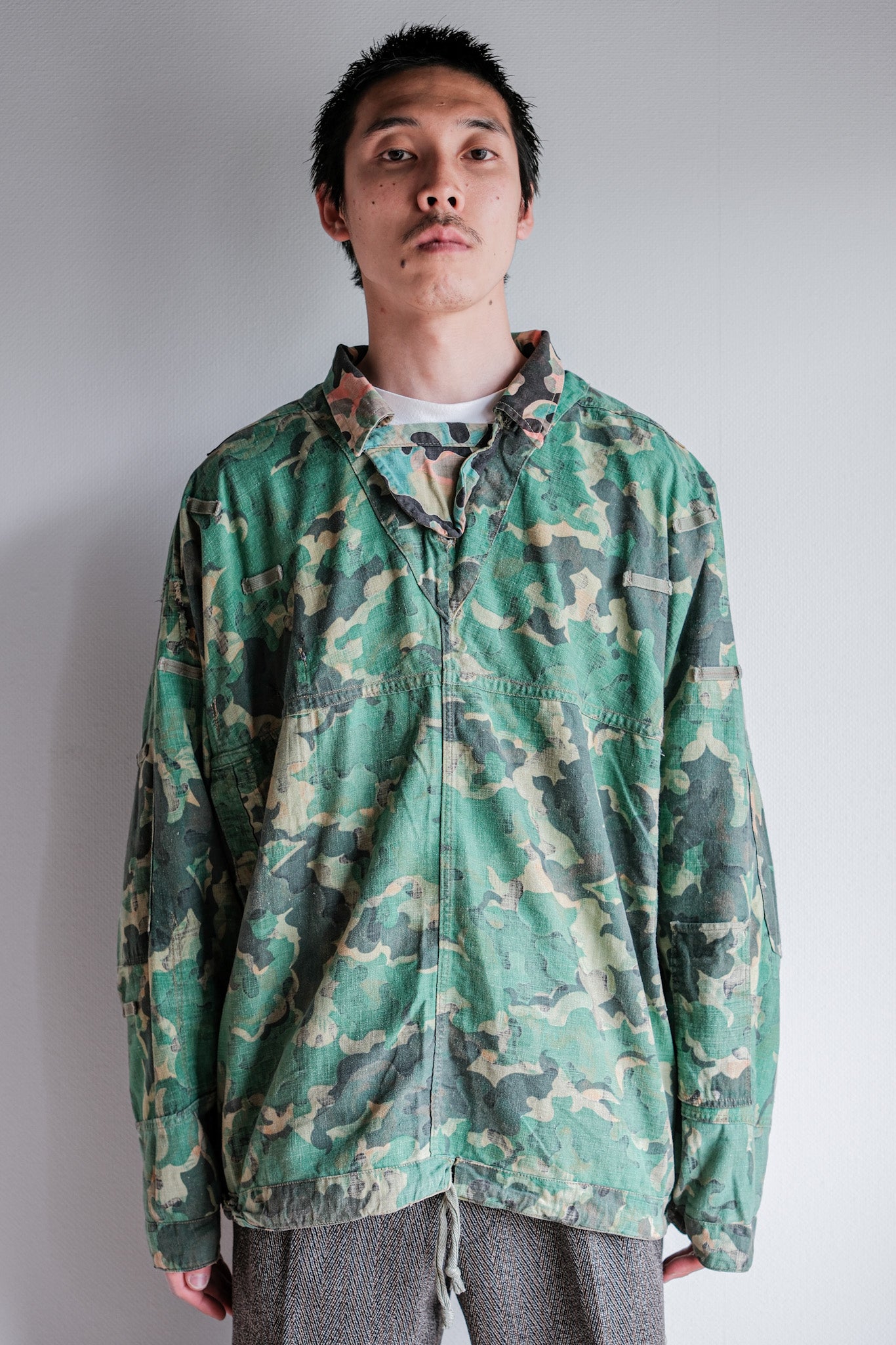 [~ 50's] armée tchécoslovaque dubaky camouflage réversible smock