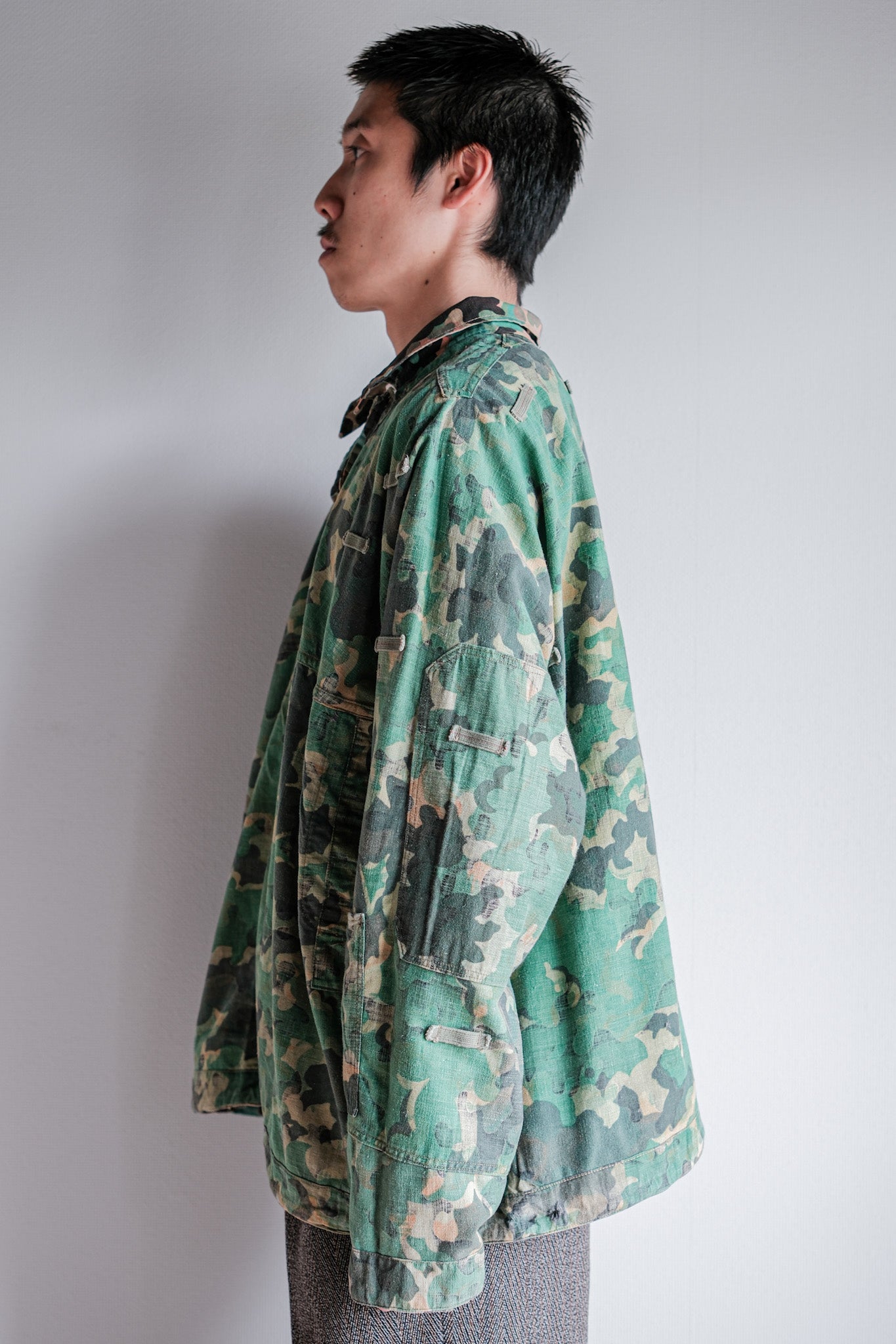 [~ 50's] armée tchécoslovaque dubaky camouflage réversible smock