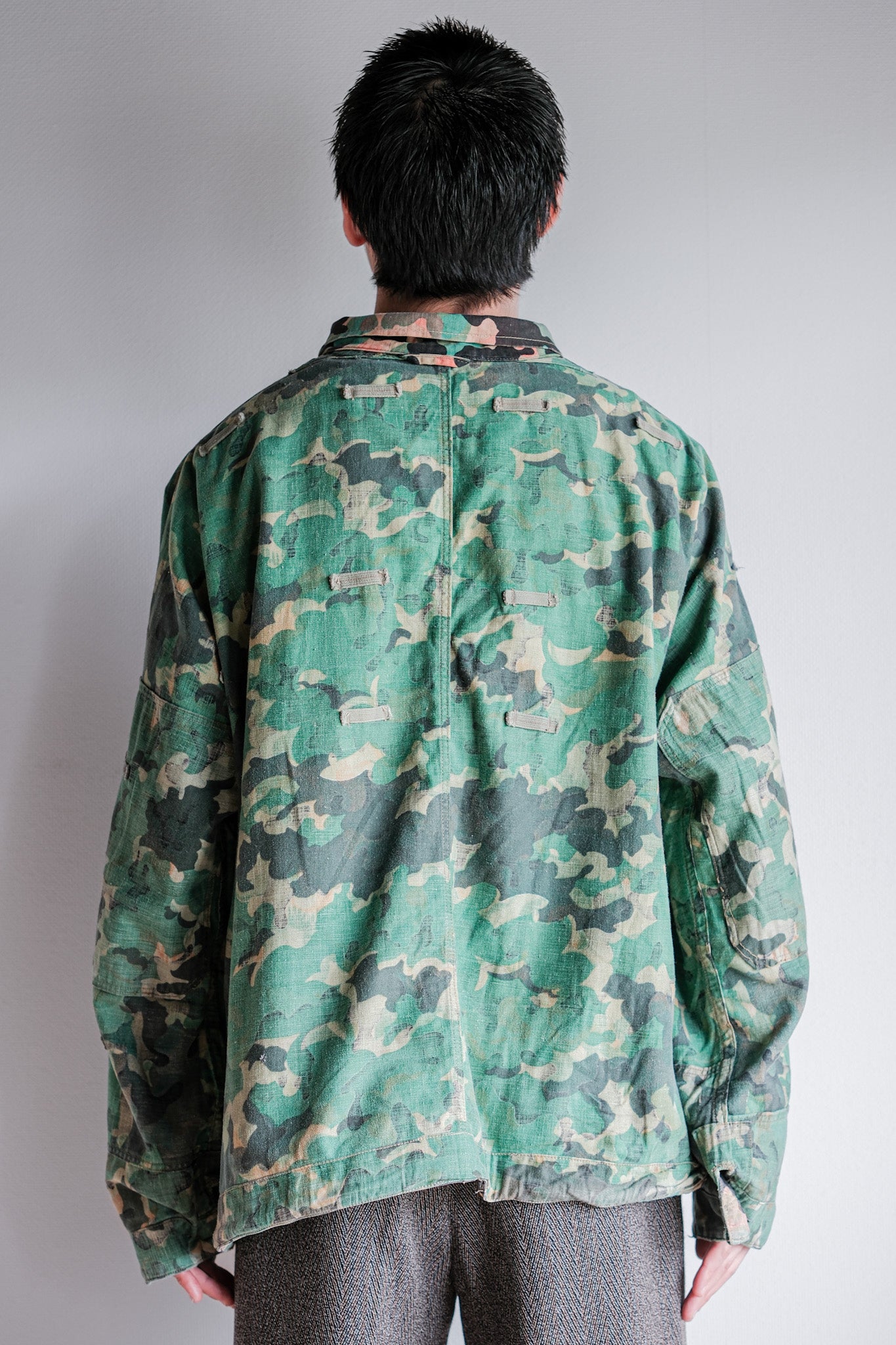 【~50's】Czechoslovakian Army Dubaky Camouflage Reversible Smock