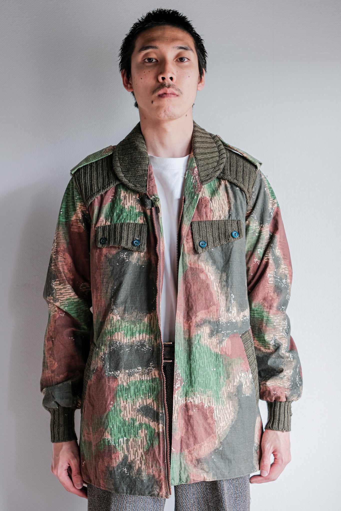 【~60's】Czechoslovakian Air Force Sumpfmuster Pattern Camouflage Paratrooper Jacket "Localmade"