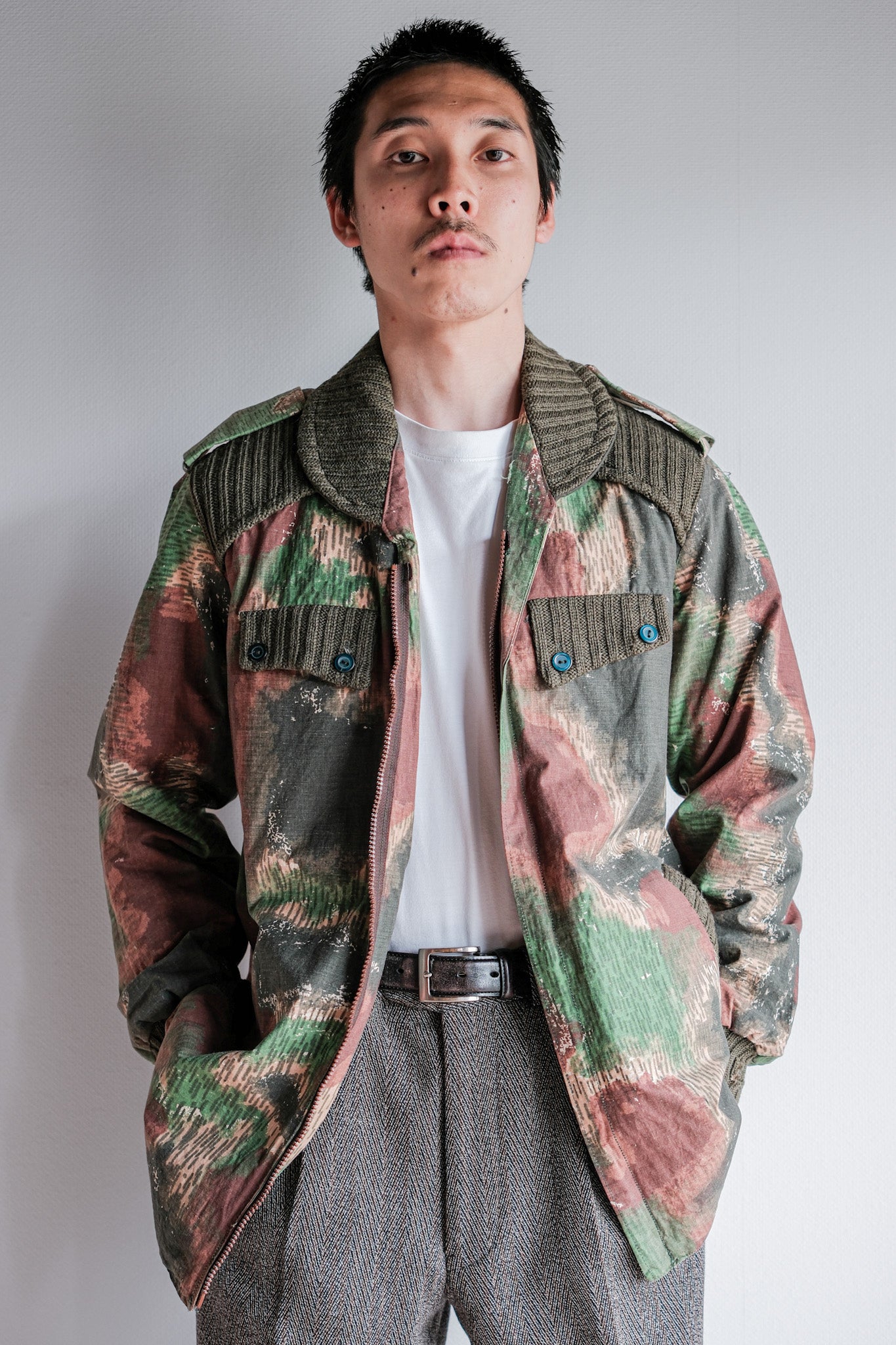 [~ 60's] Czechoslovakian AIR FORCE SUMPFMUSTER PARATROOPER JACKET JACKET "LOCALMADE"