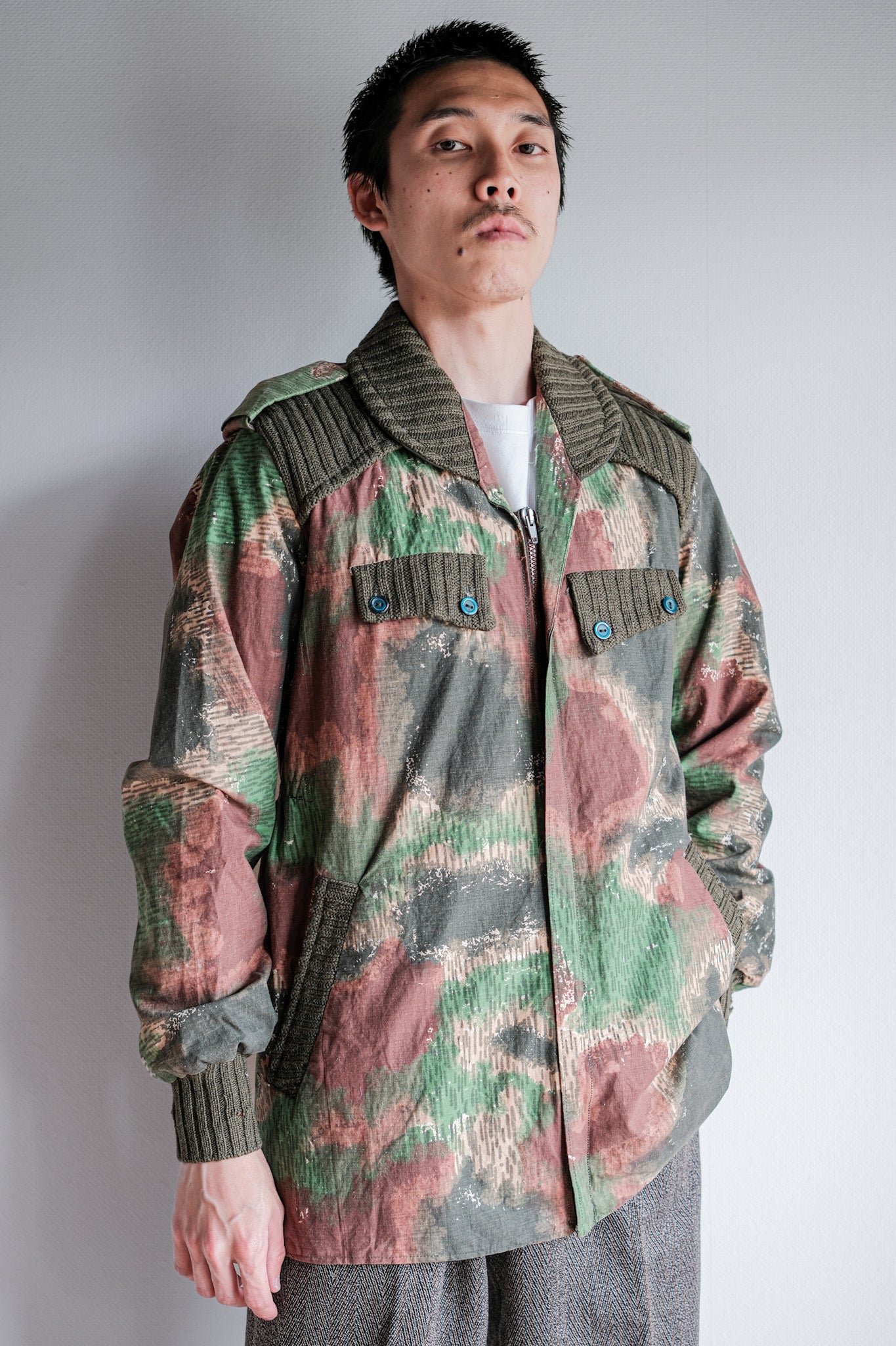 [~ 60 년대] 체코 슬로바키아 공군 Sumpfmuster Paratrooper Jacket Jacket "Local -Made"