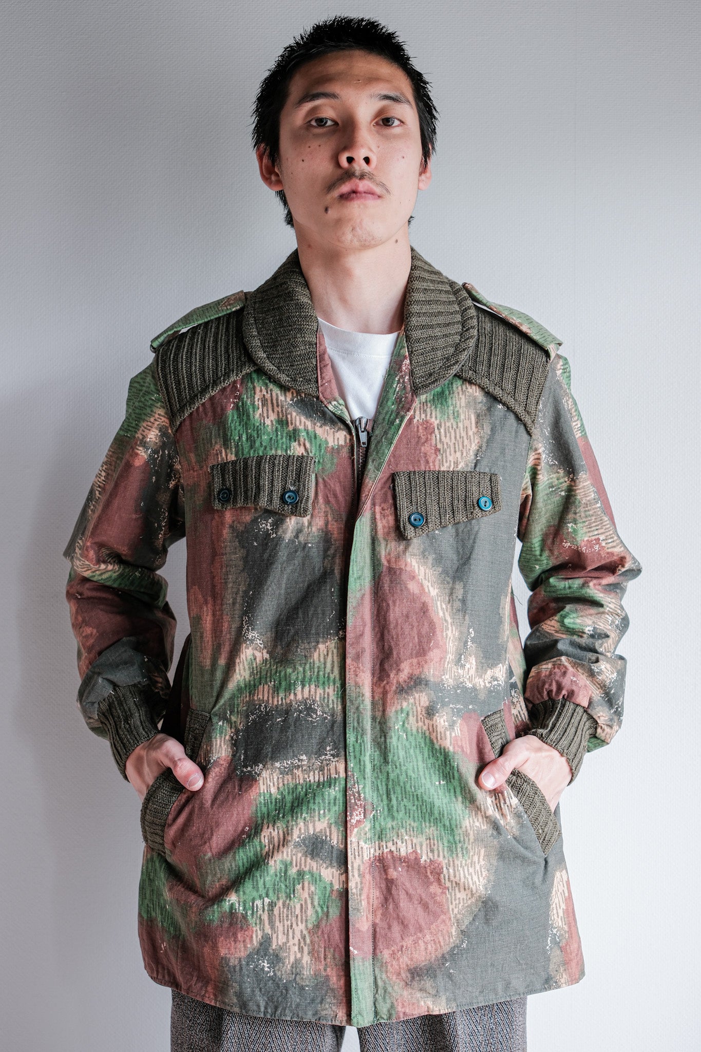 [~ 60 년대] 체코 슬로바키아 공군 Sumpfmuster Paratrooper Jacket Jacket "Local -Made"