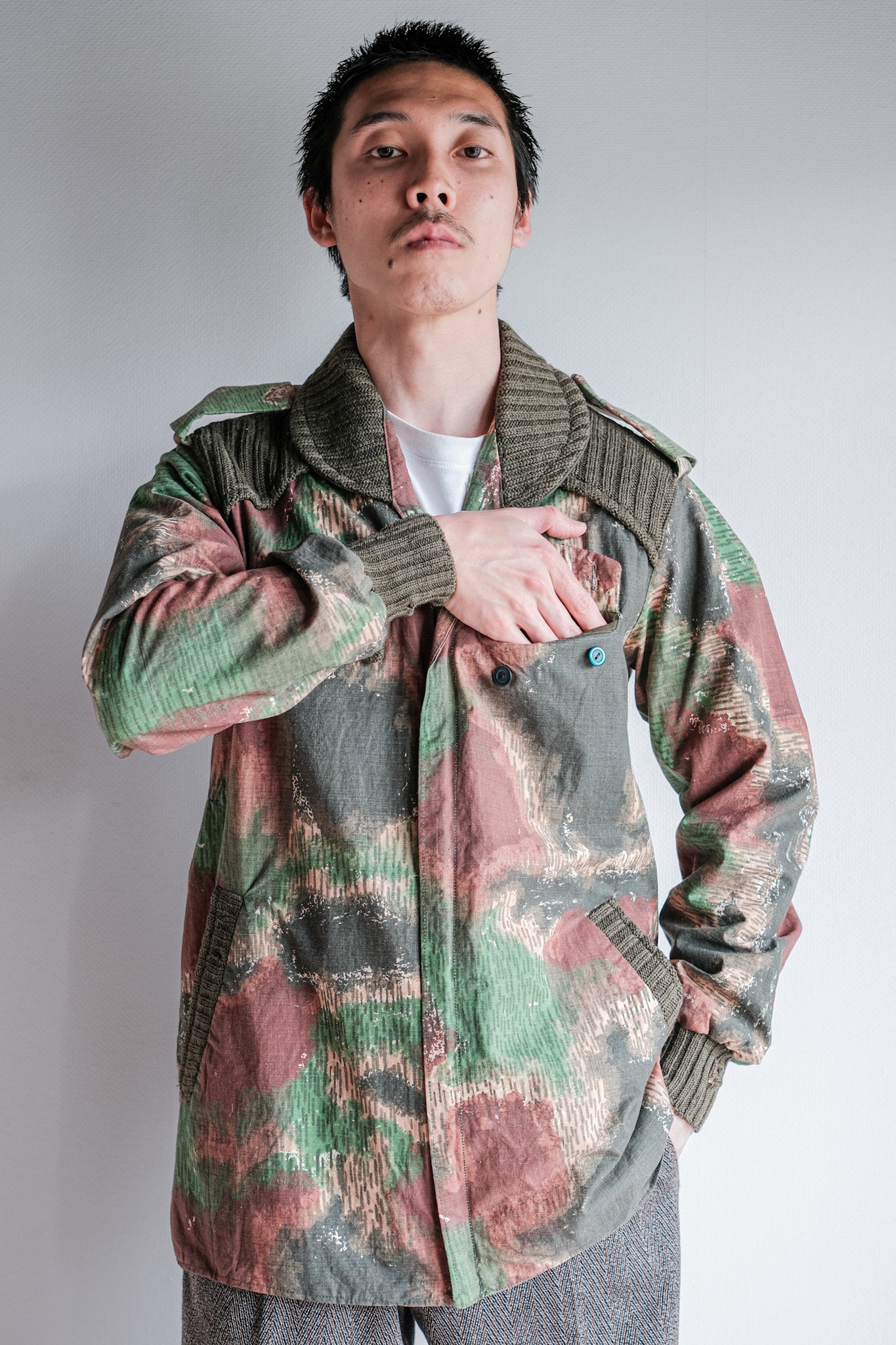 【~60's】Czechoslovakian Air Force Sumpfmuster Pattern Camouflage Paratrooper Jacket "Localmade"