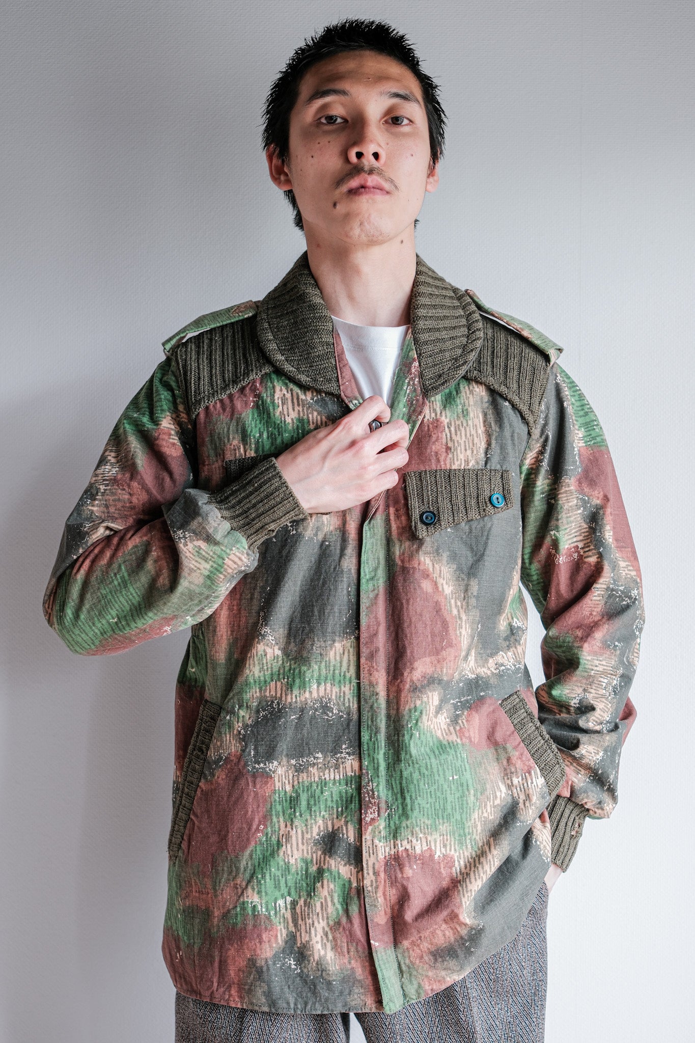 【~60's】Czechoslovakian Air Force Sumpfmuster Pattern Camouflage Paratrooper Jacket "Localmade"