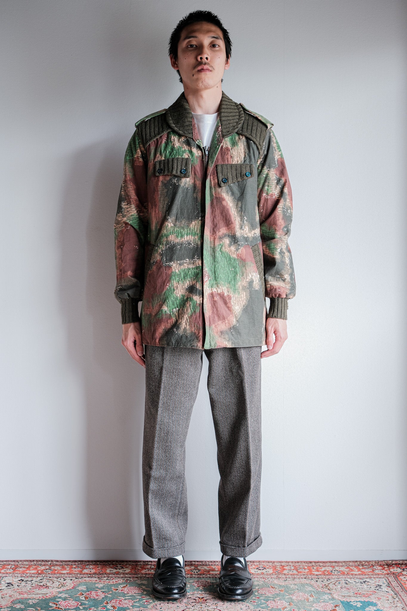 【~60's】Czechoslovakian Air Force Sumpfmuster Pattern Camouflage Paratrooper Jacket "Localmade"