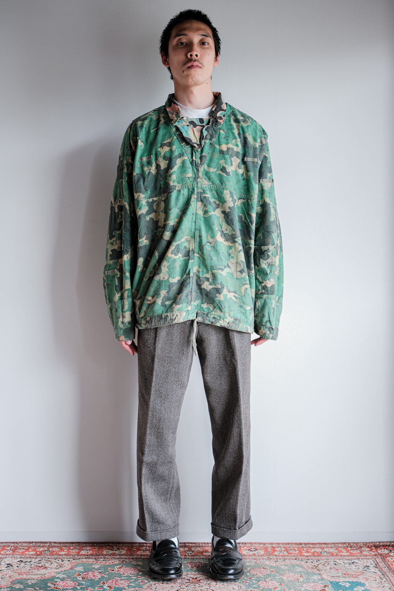 【~50's】Czechoslovakian Army Dubaky Camouflage Reversible Smock