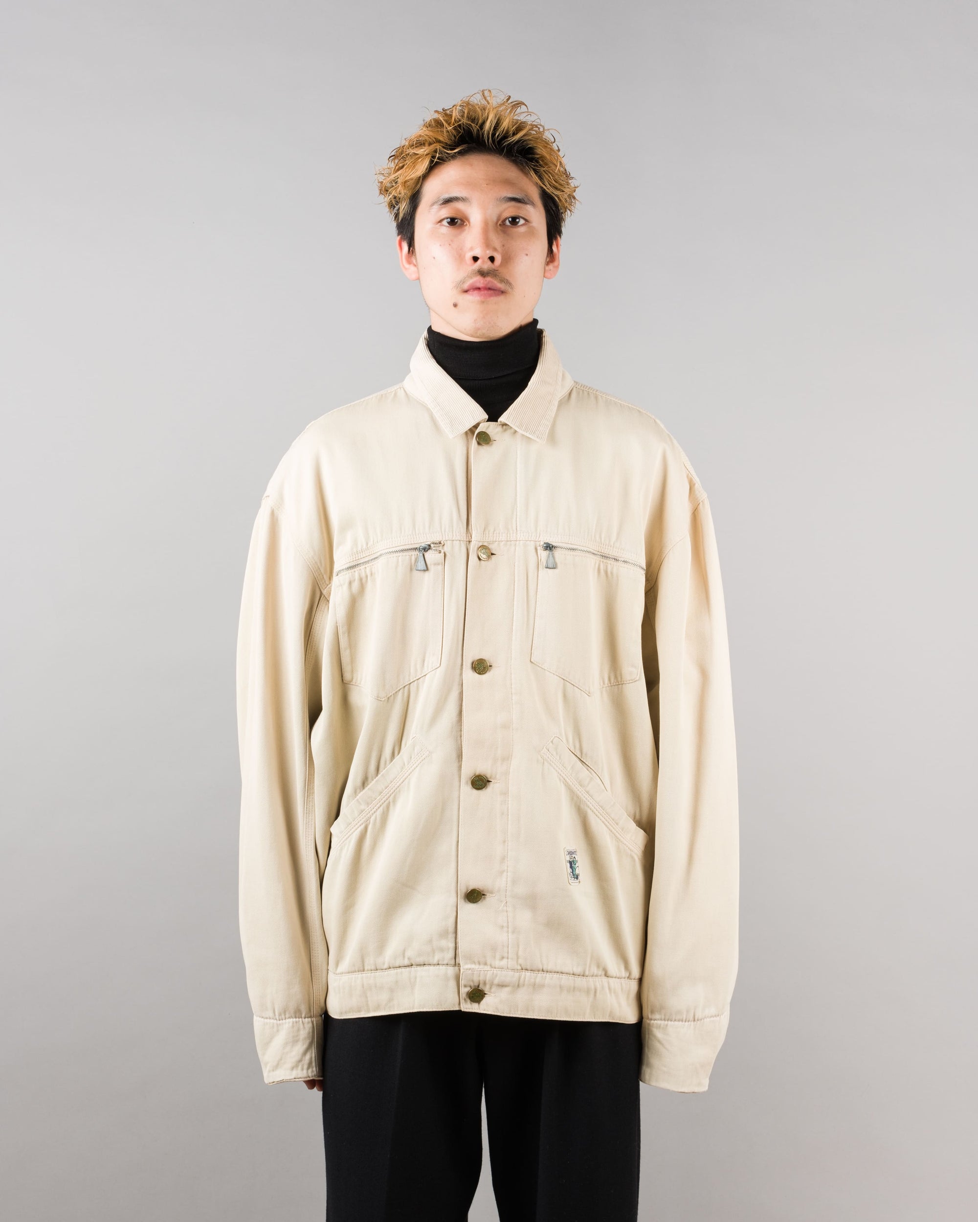 ［~80's］Old J.TAVERNITI Cotton Twill 4 Pockets Jacket Size.XL