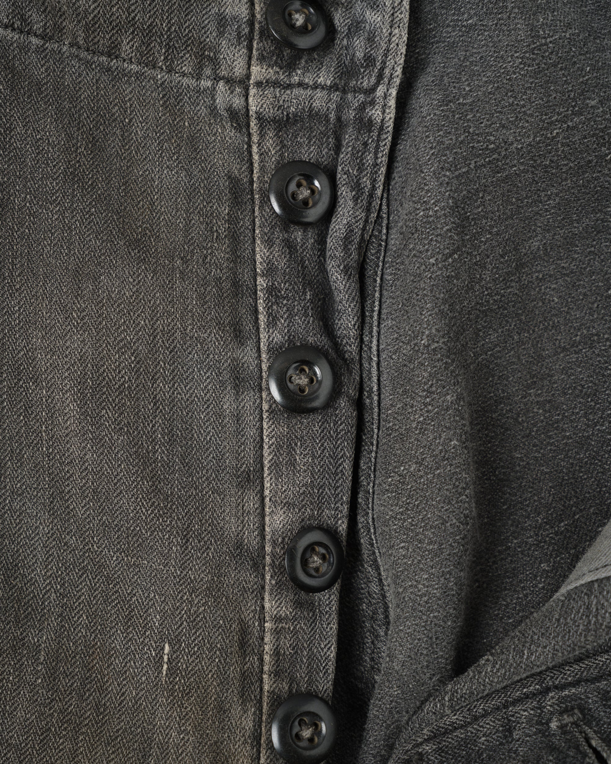 ［~30's］German Air Force Gray Drillich HBT Linen Work Trousers "Unusual Color" "Luftwaffe"
