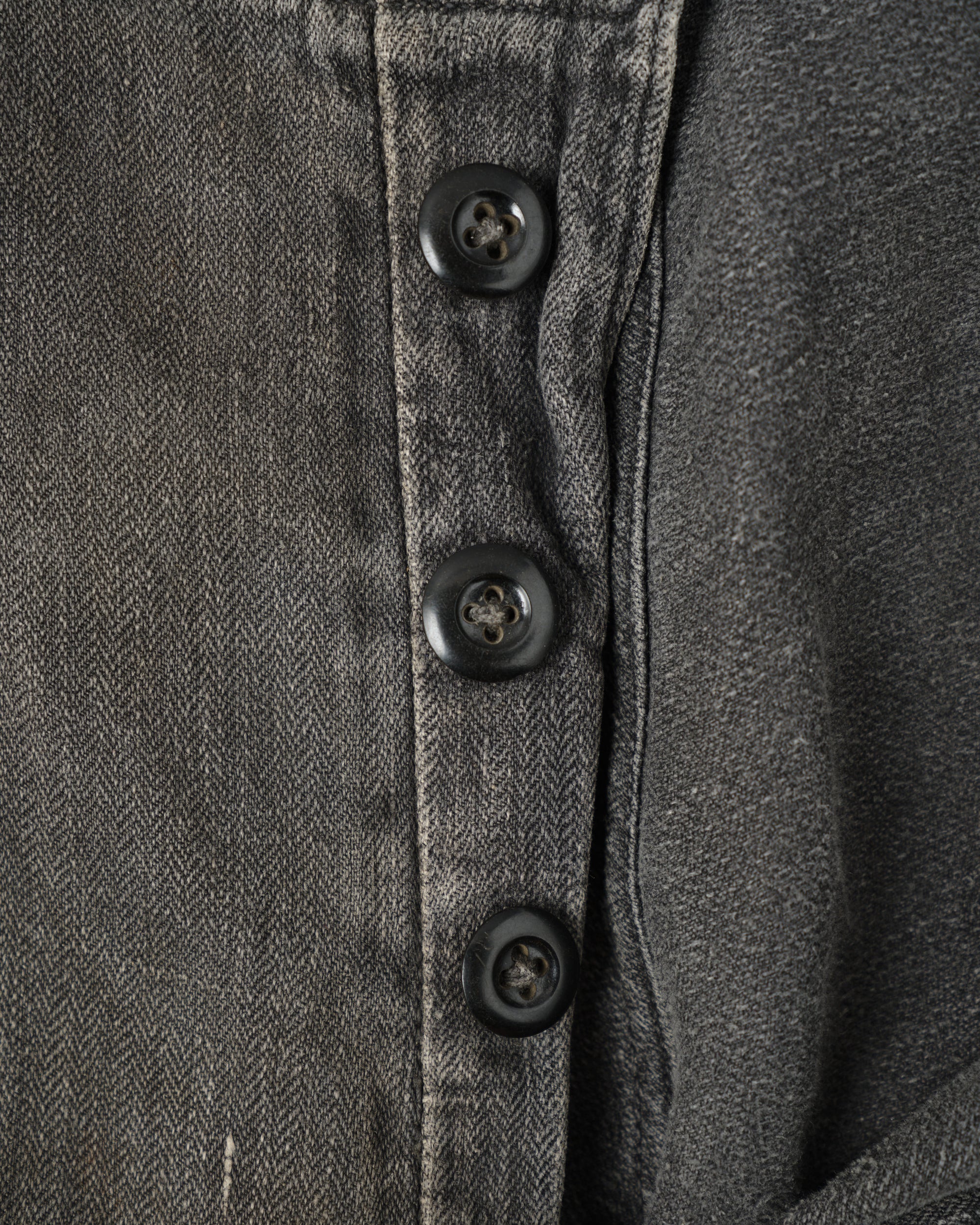 ［~30's］German Air Force Gray Drillich HBT Linen Work Trousers "Unusual Color" "Luftwaffe"