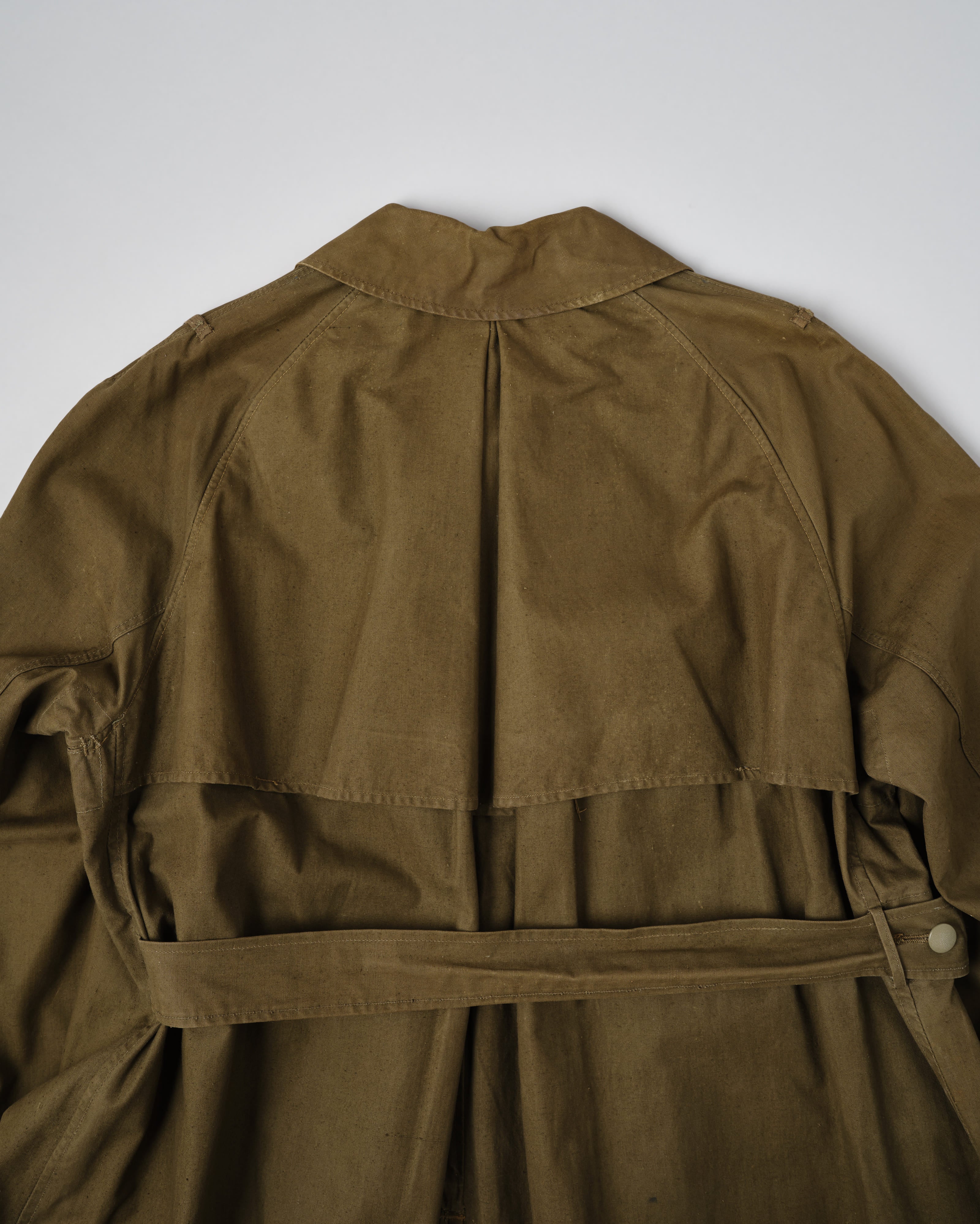 [~40's] เสื้อโค้ทรถจักรยานยนต์เขตร้อนของเยอรมัน Afrika Korps ในสงครามโลกครั้งที่สอง "DAK"