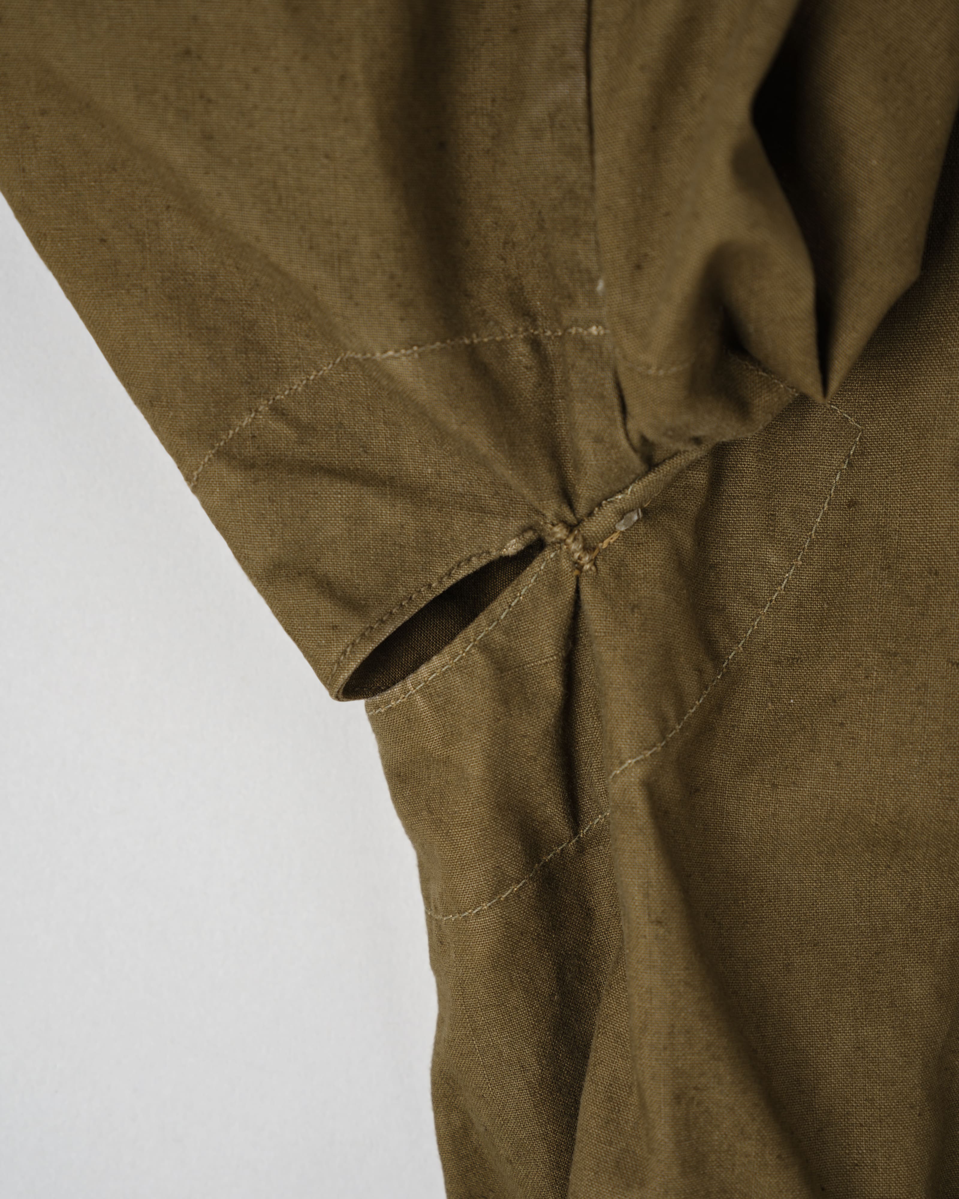 [~40's] เสื้อโค้ทรถจักรยานยนต์เขตร้อนของเยอรมัน Afrika Korps ในสงครามโลกครั้งที่สอง "DAK"