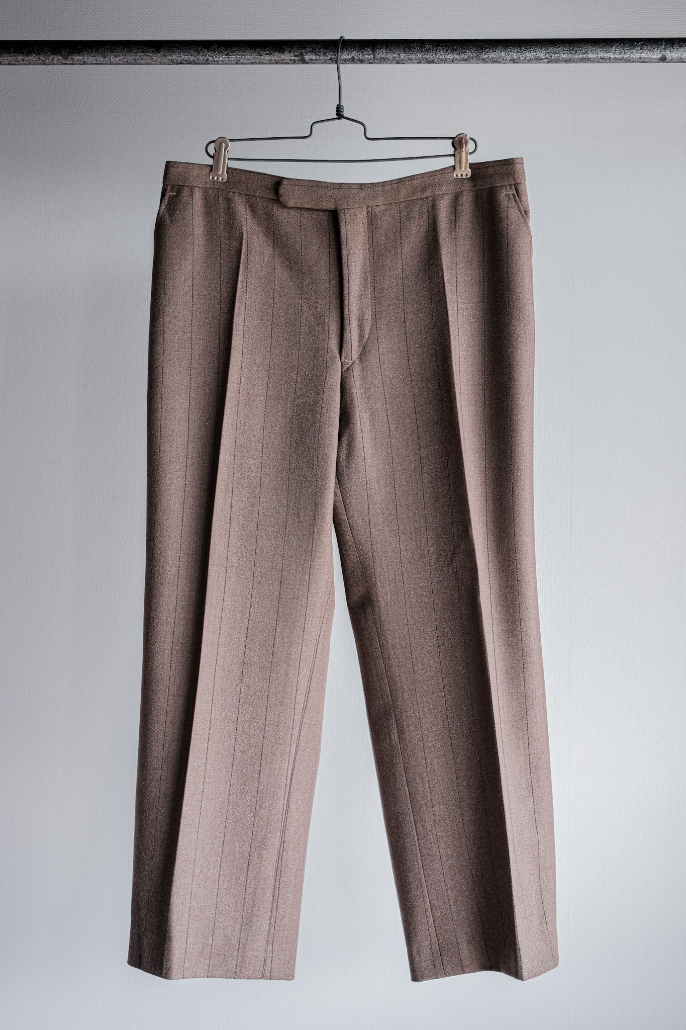 ［~70's］British Vintage Wool Striped Trousers