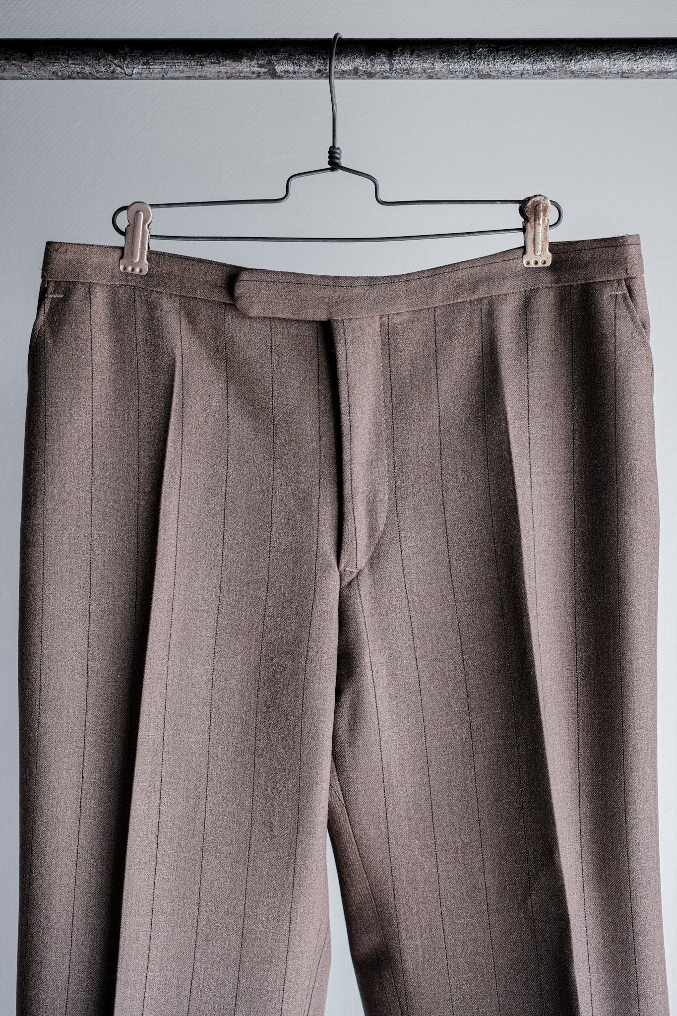 ［~70's］British Vintage Wool Striped Trousers