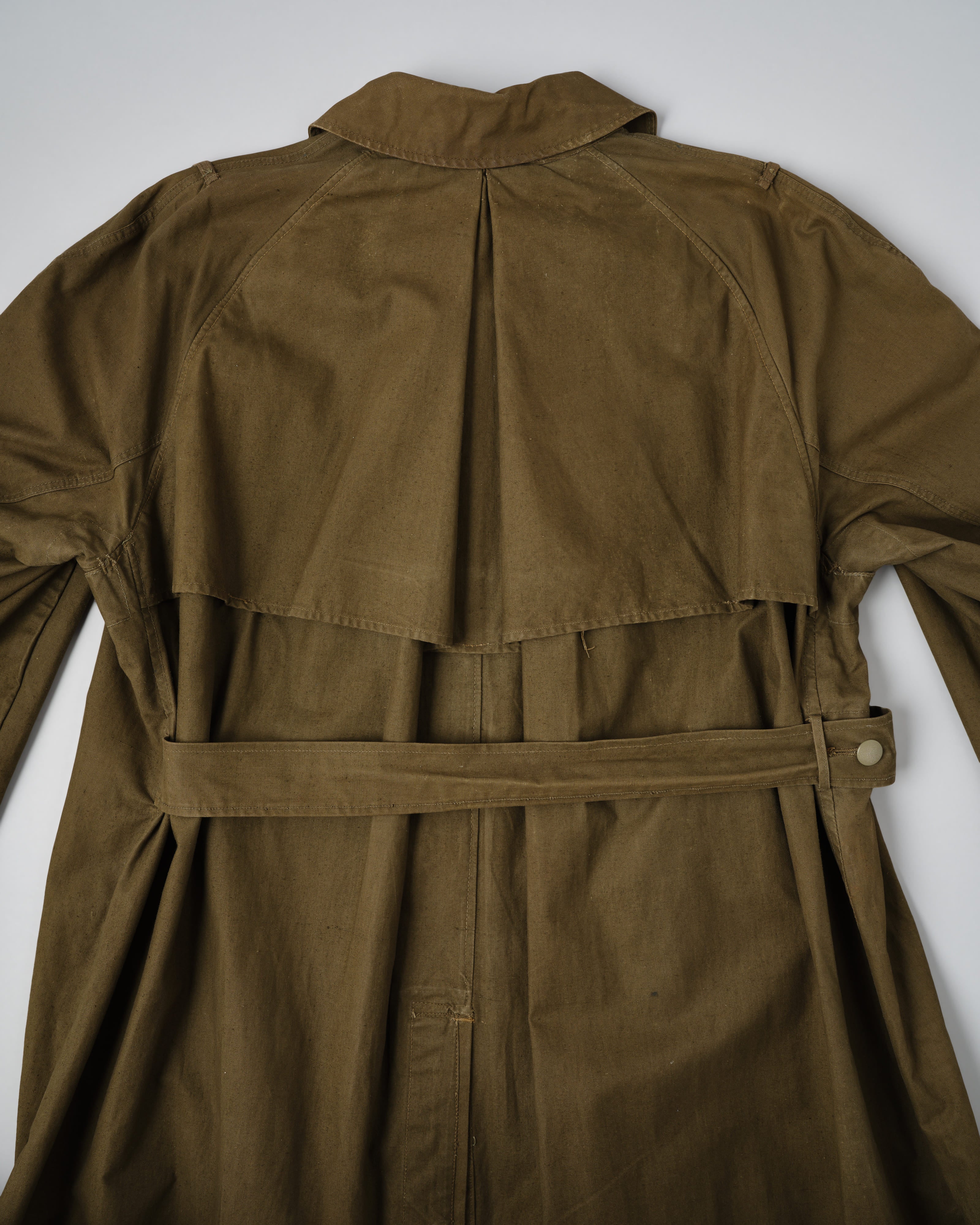 [~40's] เสื้อโค้ทรถจักรยานยนต์เขตร้อนของเยอรมัน Afrika Korps ในสงครามโลกครั้งที่สอง "DAK"