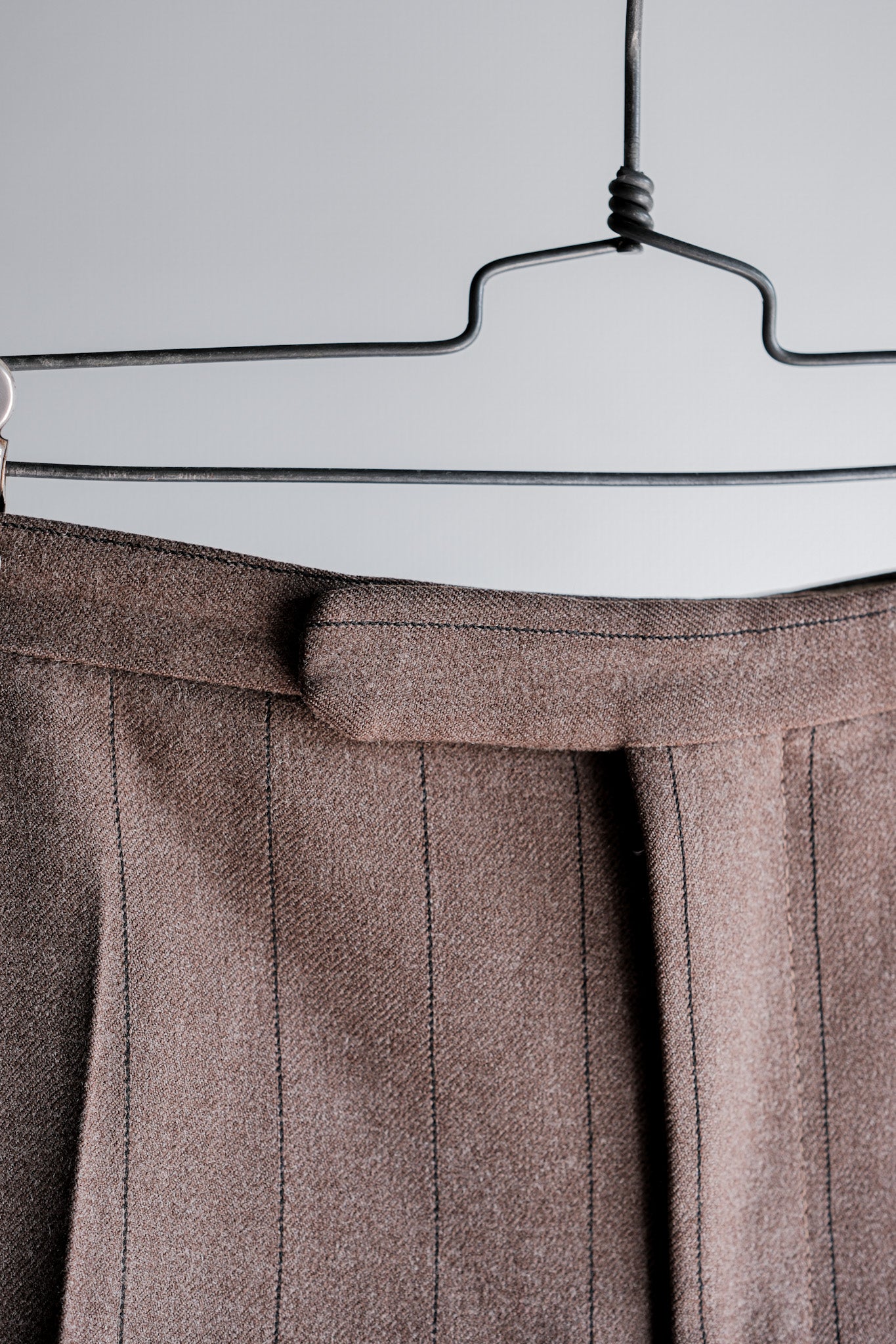［~70's］British Vintage Wool Striped Trousers