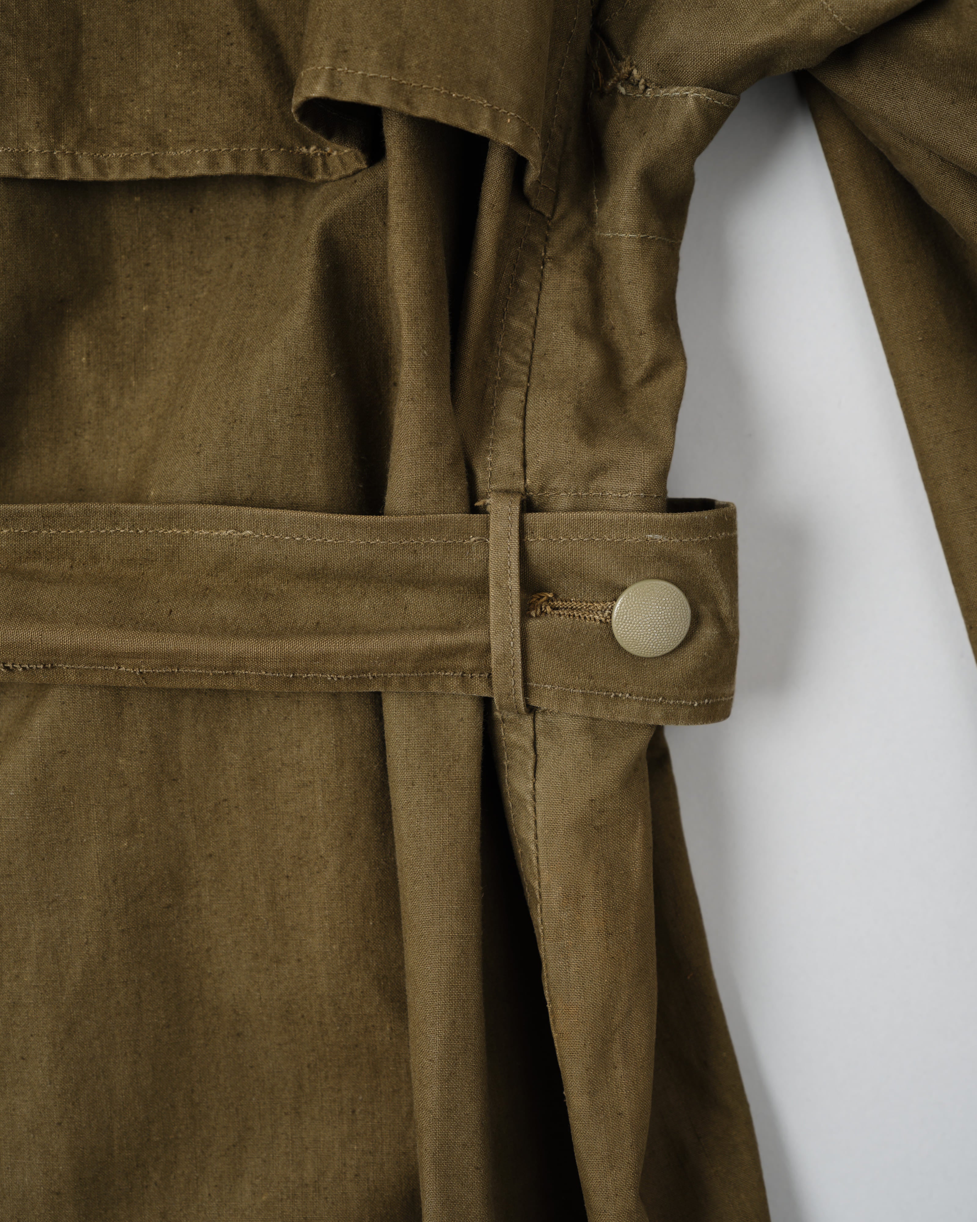 [~40's] เสื้อโค้ทรถจักรยานยนต์เขตร้อนของเยอรมัน Afrika Korps ในสงครามโลกครั้งที่สอง "DAK"