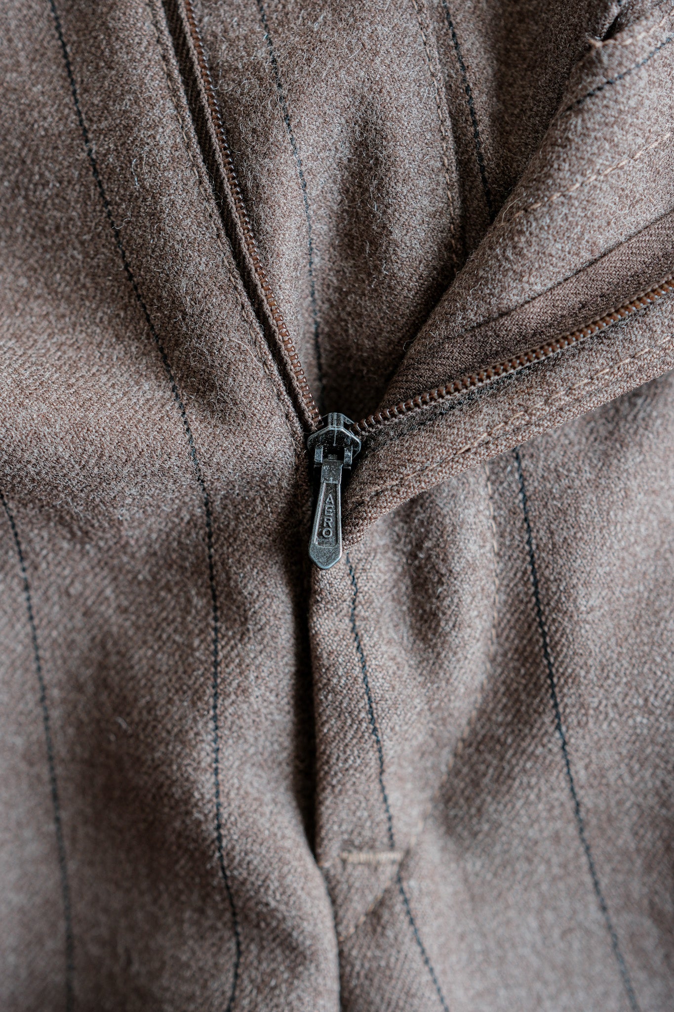 ［~70's］British Vintage Wool Striped Trousers