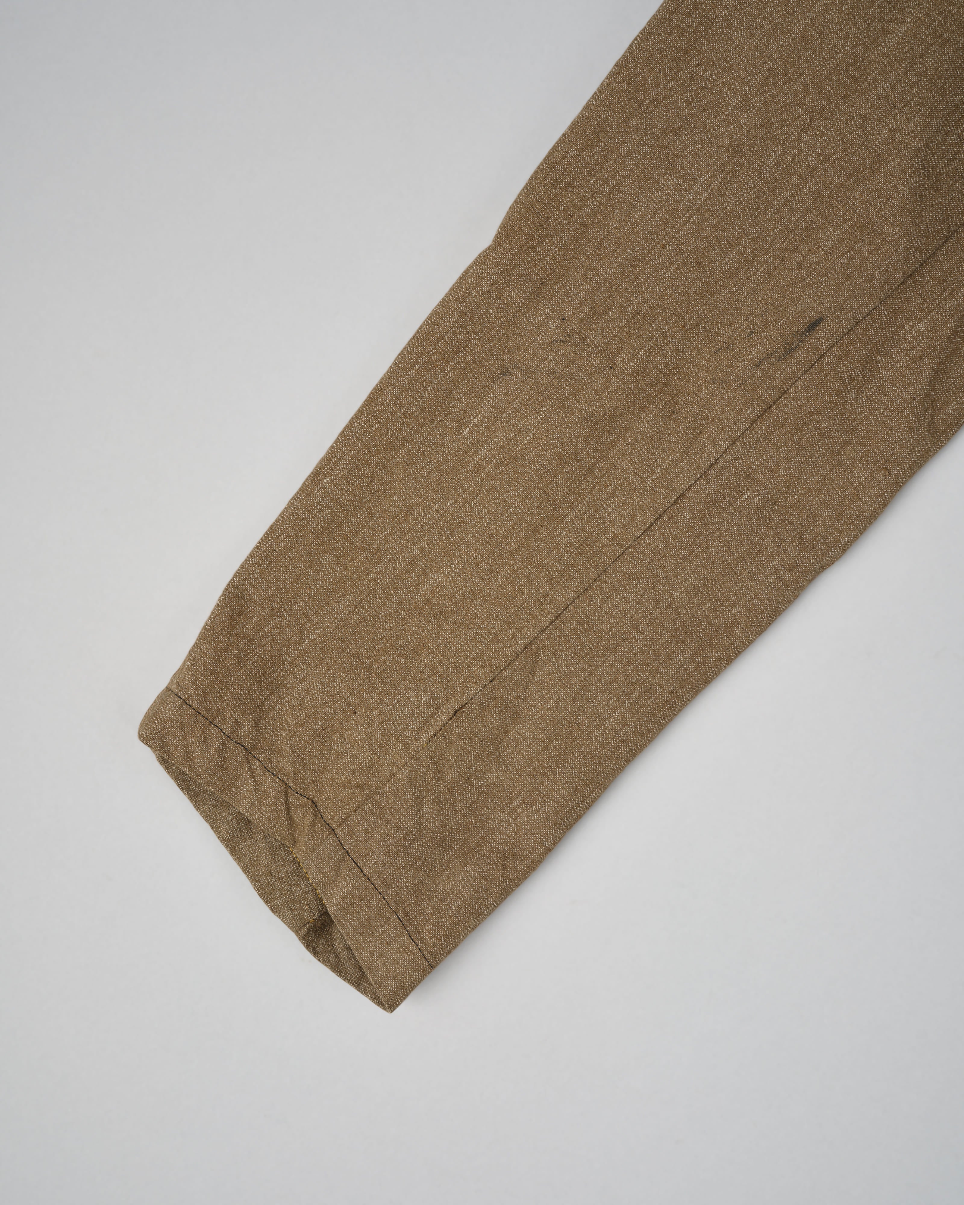 [~40’s] WWII German Air Force Brown Salt & Pepper Cotton Summer Flight Jacket "Tailor Made" "Lufwaffe"