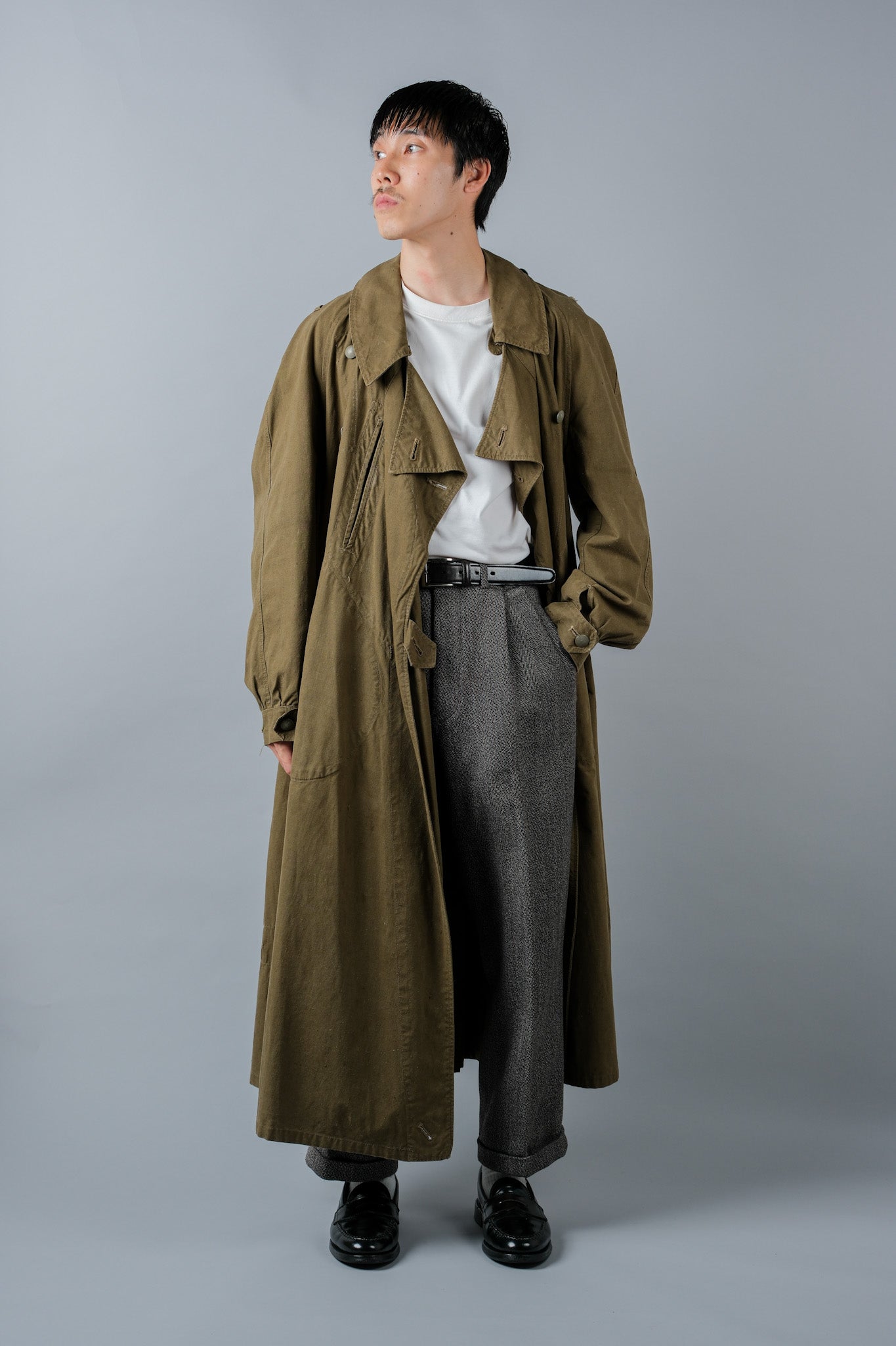 ［~40's］WWⅡ German Afrika Korps Tropical Motorcycle Coat "DAK"