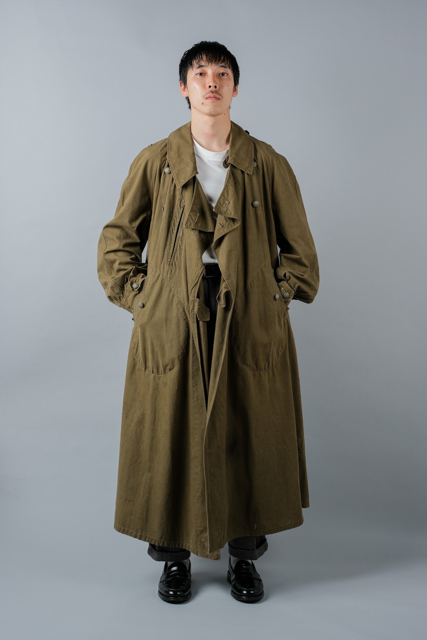 ［~40's］WWⅡ German Afrika Korps Tropical Motorcycle Coat "DAK"