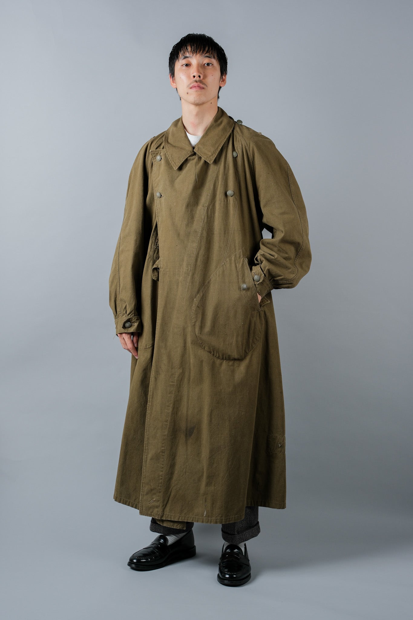 ［~40's］WWⅡ German Afrika Korps Tropical Motorcycle Coat "DAK"