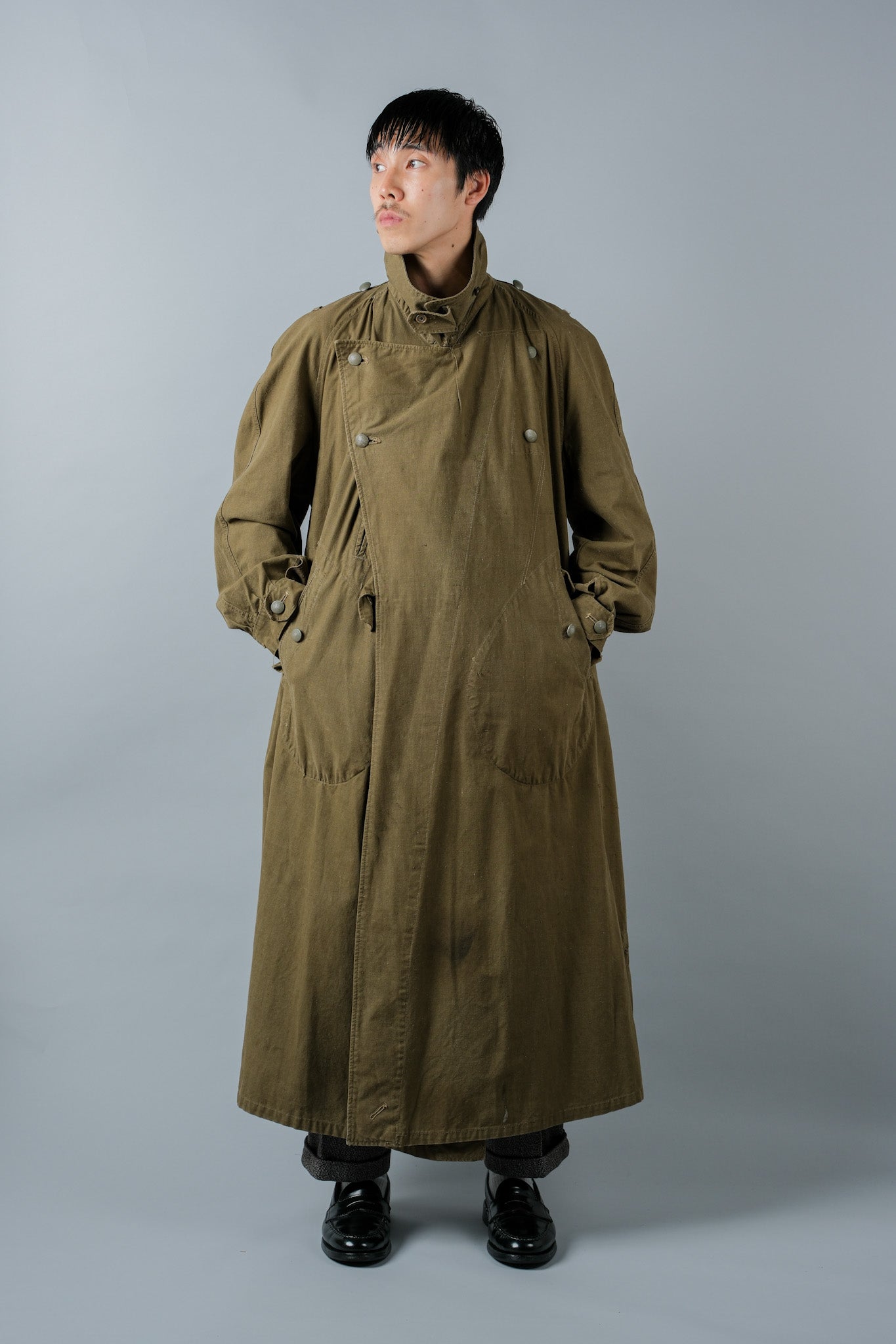 ［~40's］WWⅡ German Afrika Korps Tropical Motorcycle Coat "DAK"