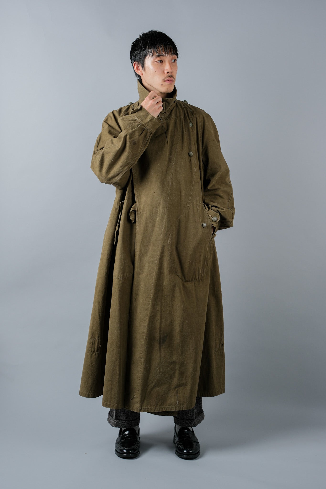 ［~40's］WWⅡ German Afrika Korps Tropical Motorcycle Coat "DAK"