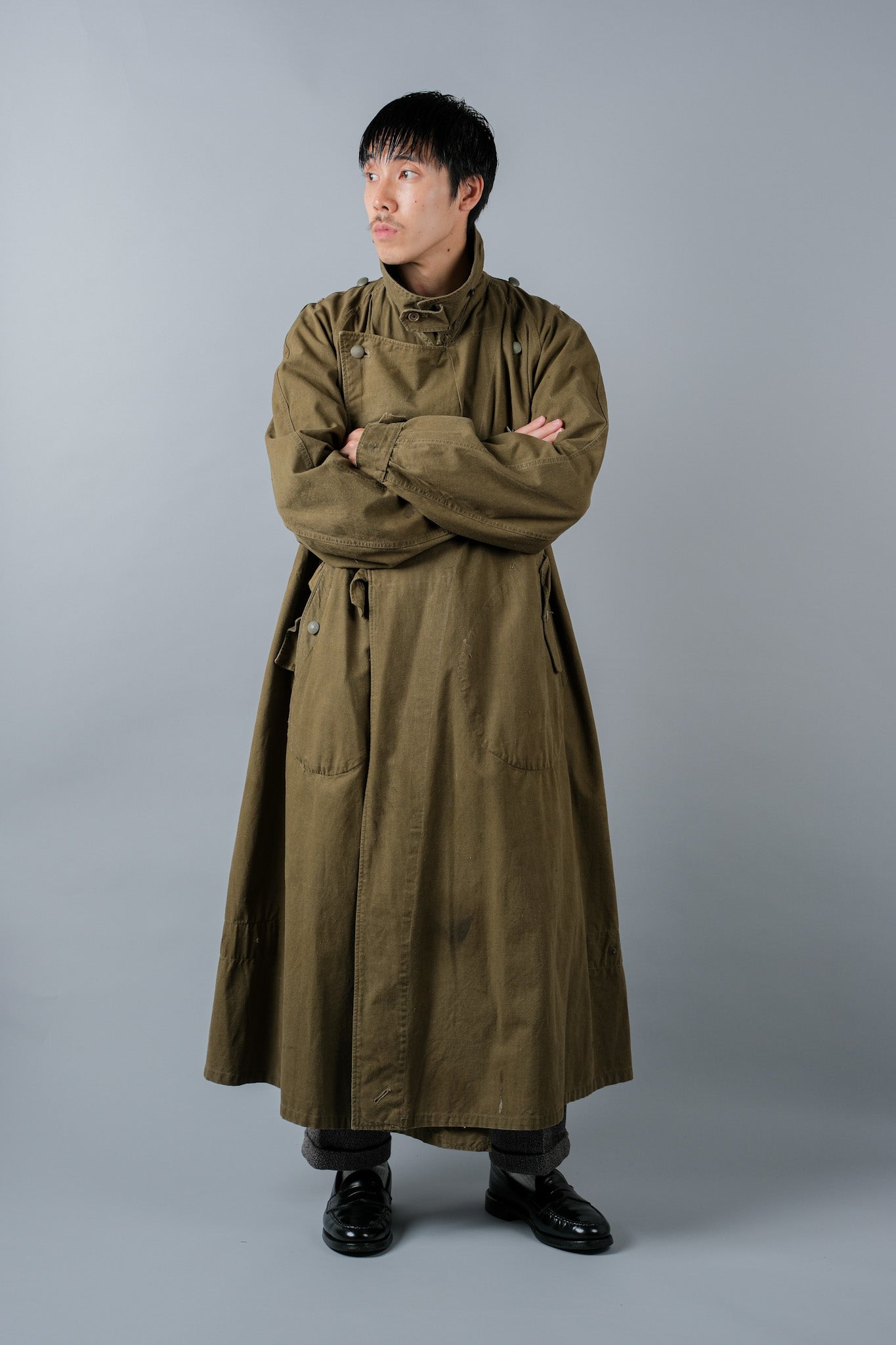 ［~40's］WWⅡ German Afrika Korps Tropical Motorcycle Coat "DAK"