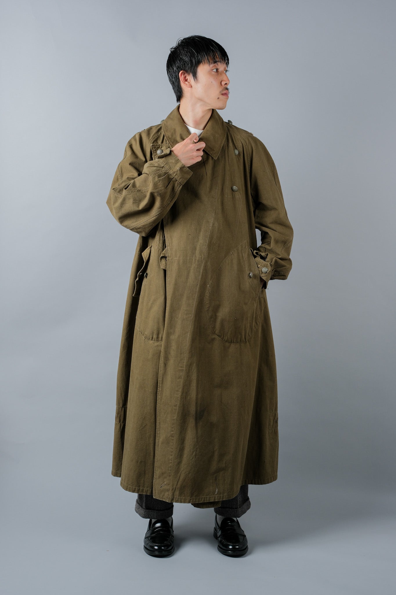 ［~40's］WWⅡ German Afrika Korps Tropical Motorcycle Coat "DAK"