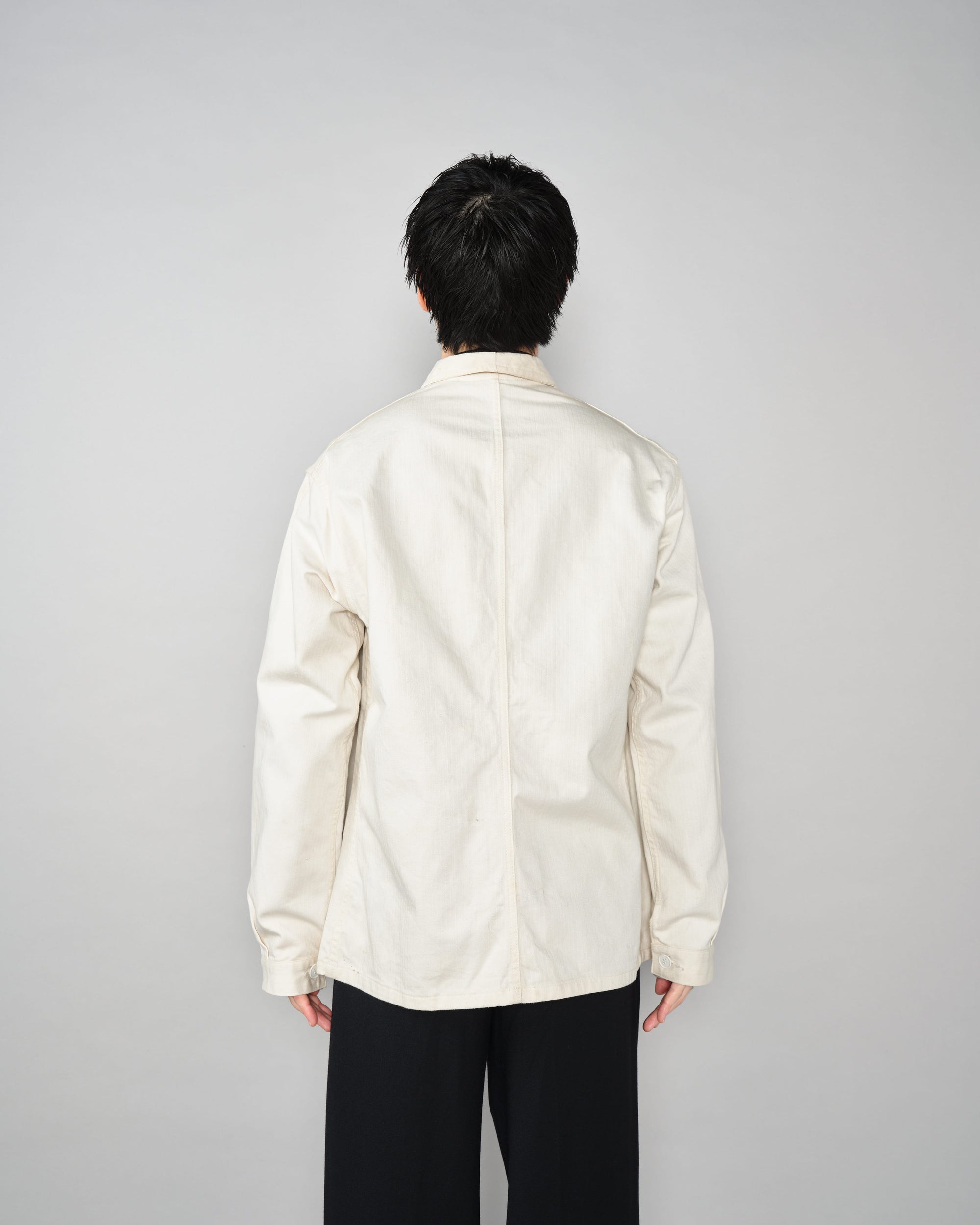 【~50's】French Vintage HBT Cotton Work Jacket "Vulcain"
