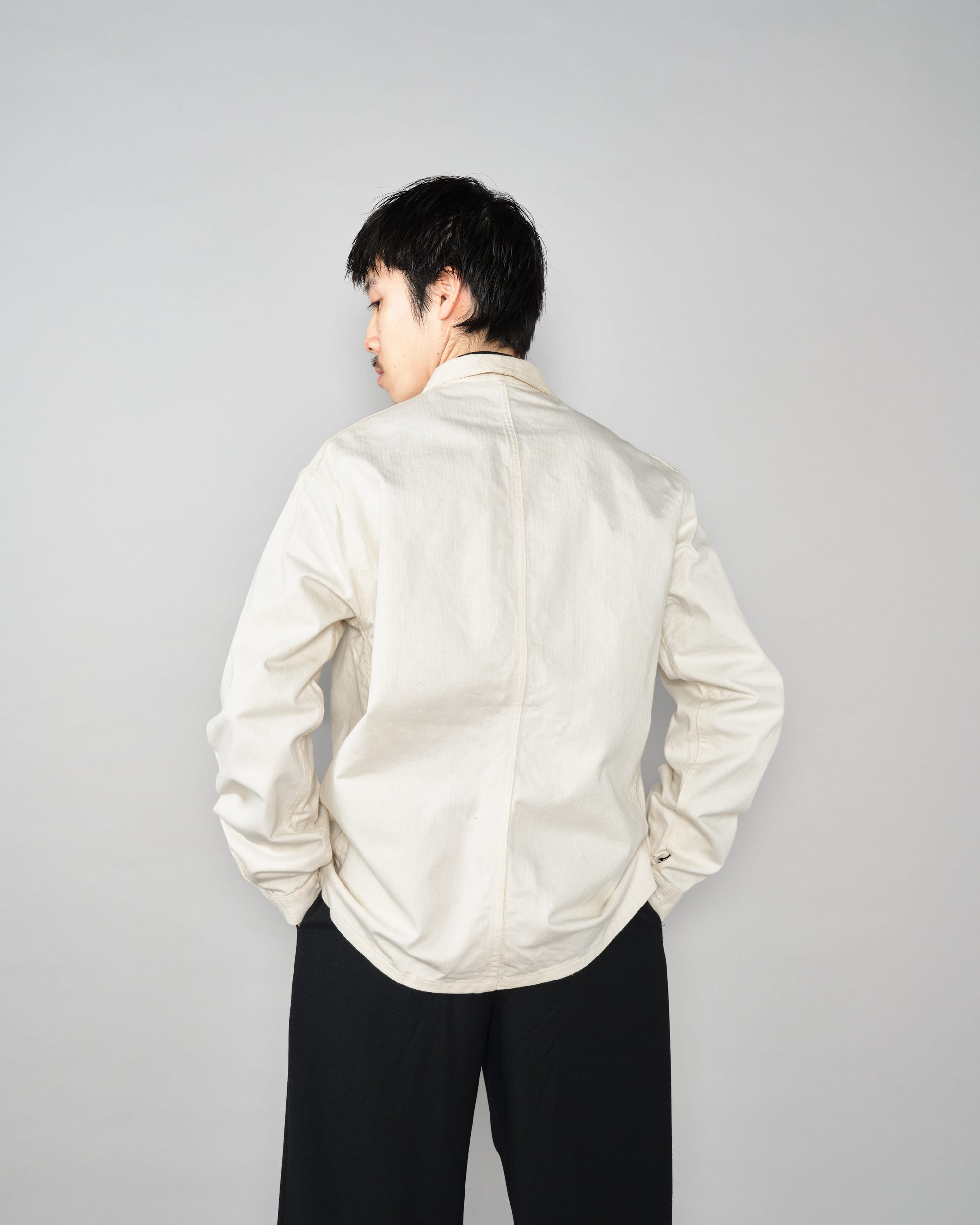 【~50's】French Vintage HBT Cotton Work Jacket "Vulcain"