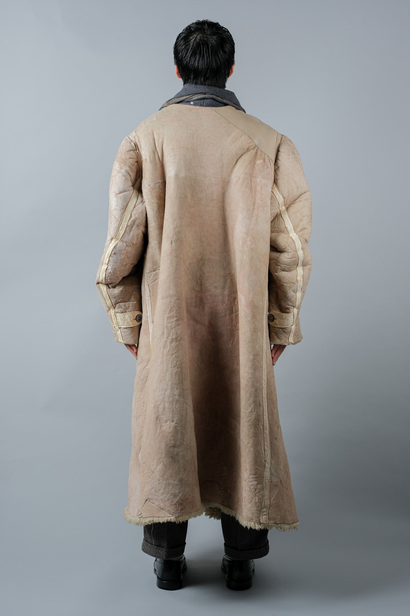 [~ 40's] WWⅡ German Army Sheepskin FUR LINED WINTER GREATCOAT "Wehrmacht"