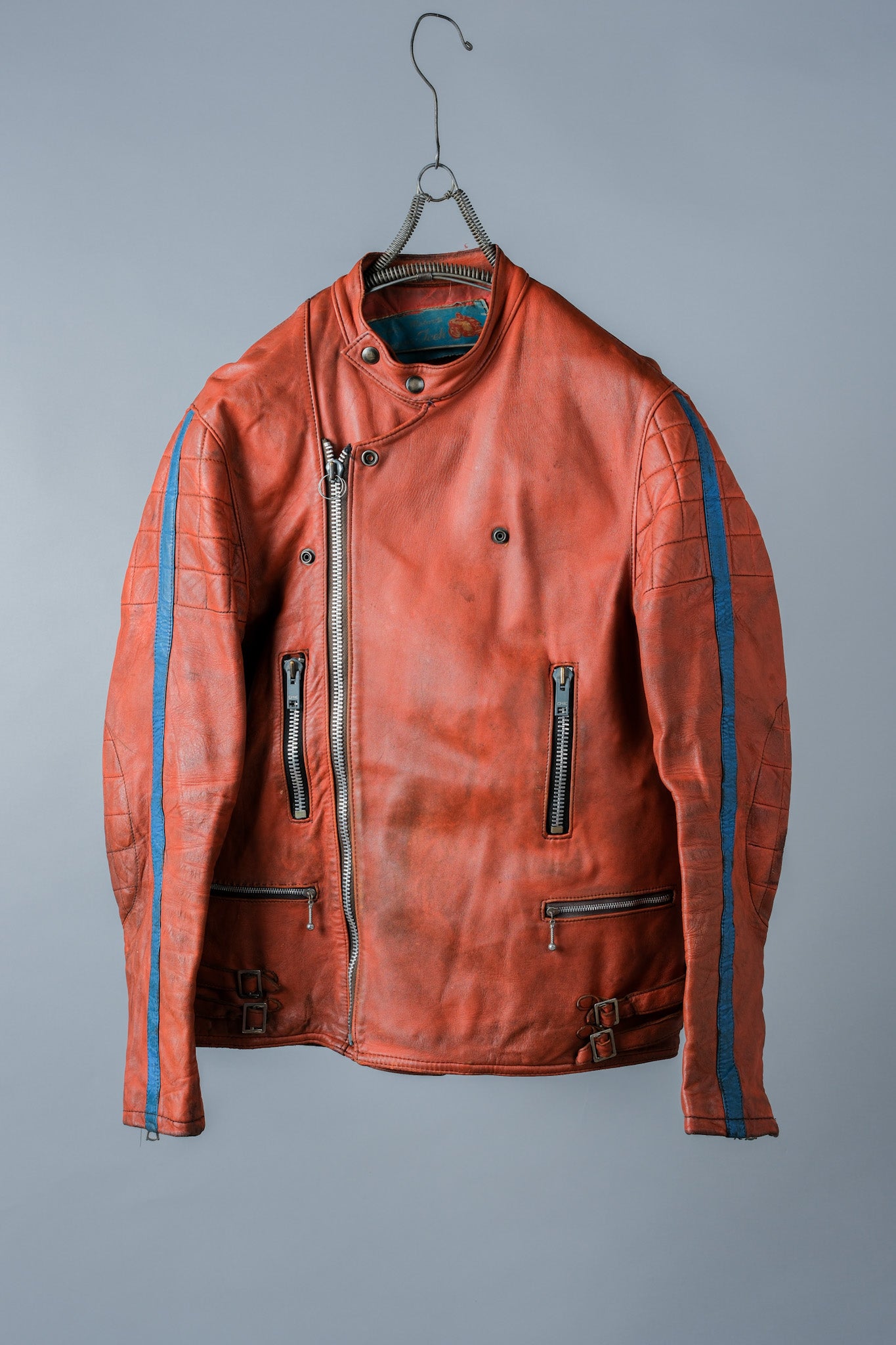 ［~60's］French Vintage Leather Riders Jacket "Jacques Icek"
