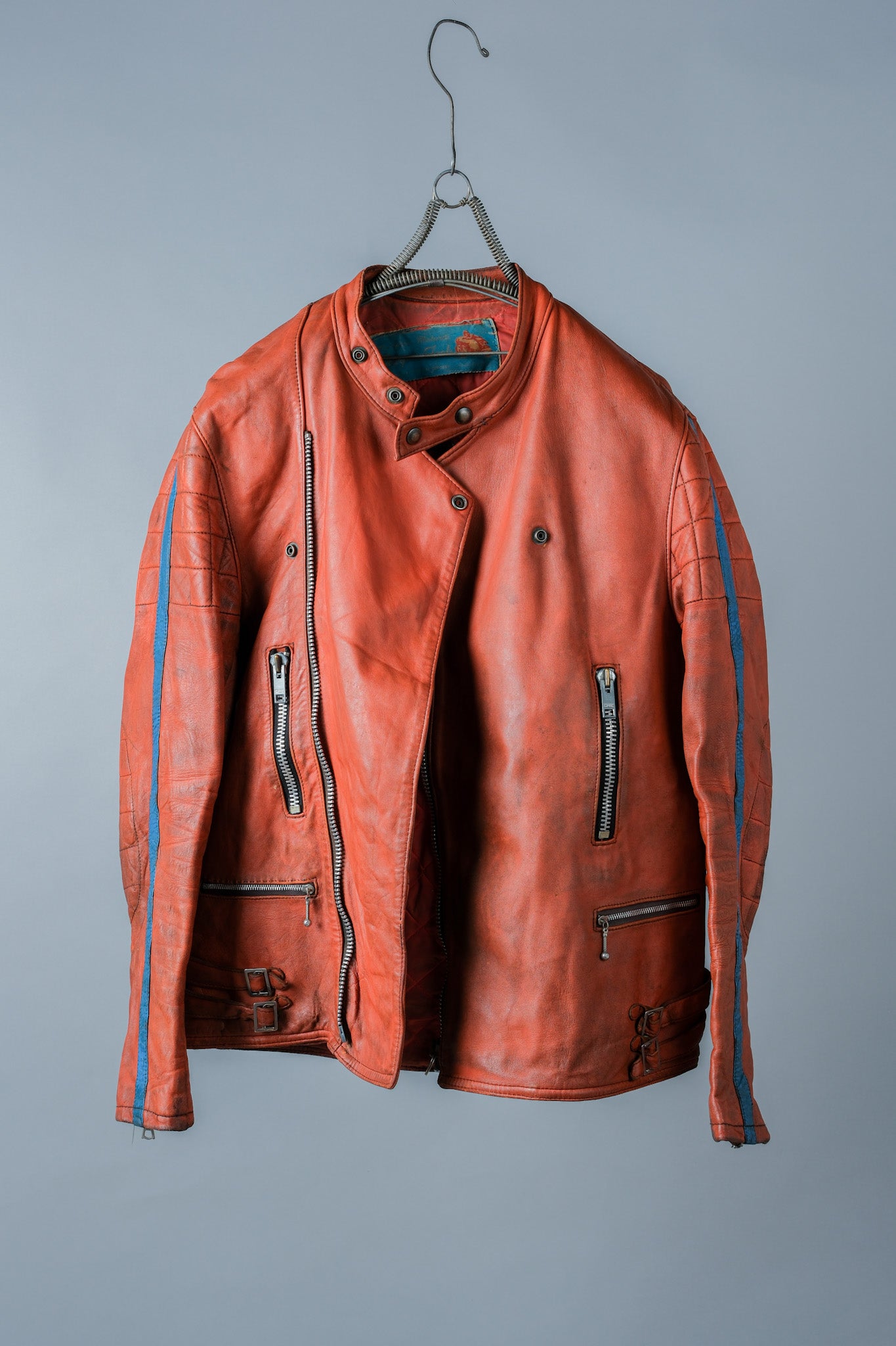 ［~60's］French Vintage Leather Riders Jacket "Jacques Icek"