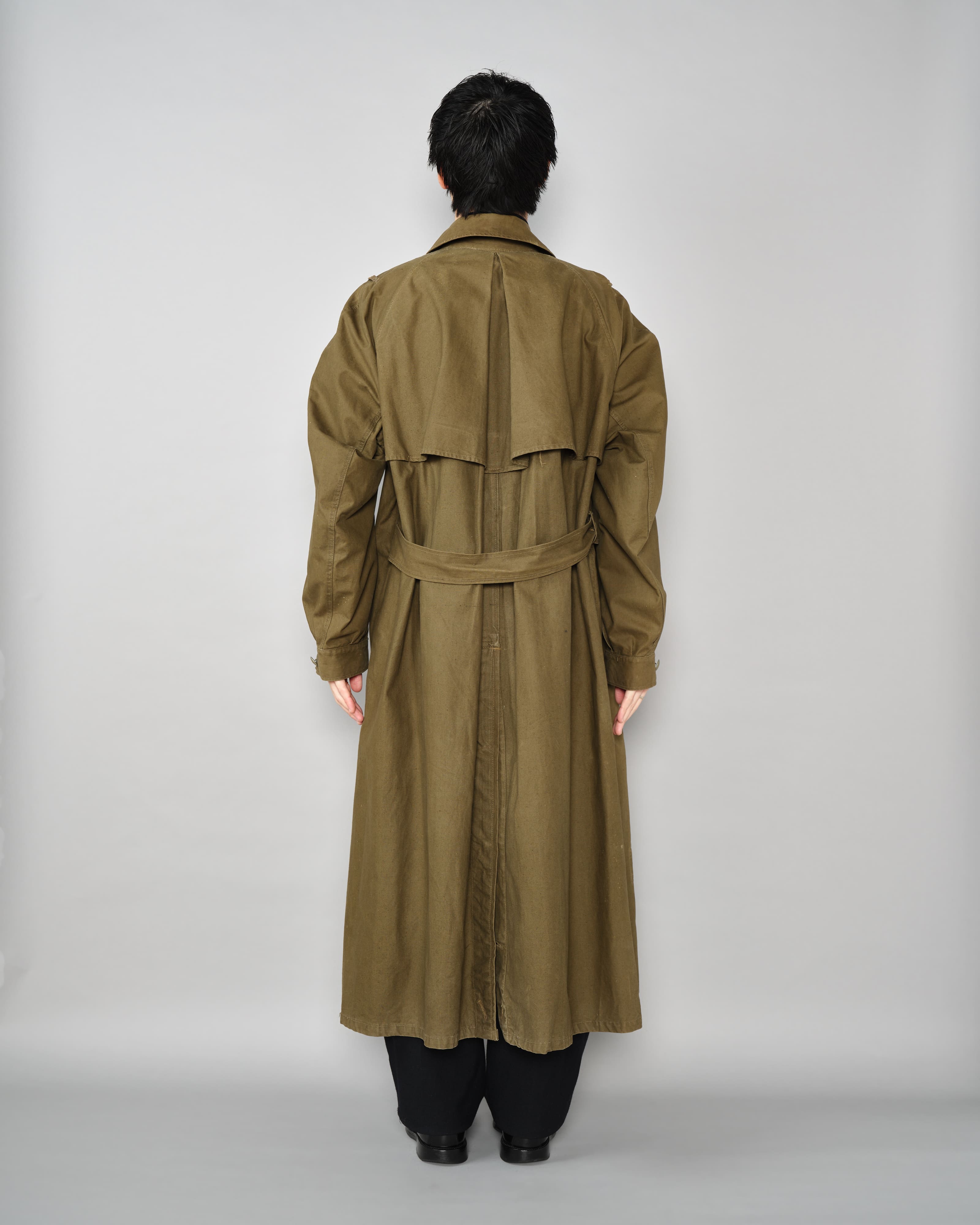 [~40's] เสื้อโค้ทรถจักรยานยนต์เขตร้อนของเยอรมัน Afrika Korps ในสงครามโลกครั้งที่สอง "DAK"