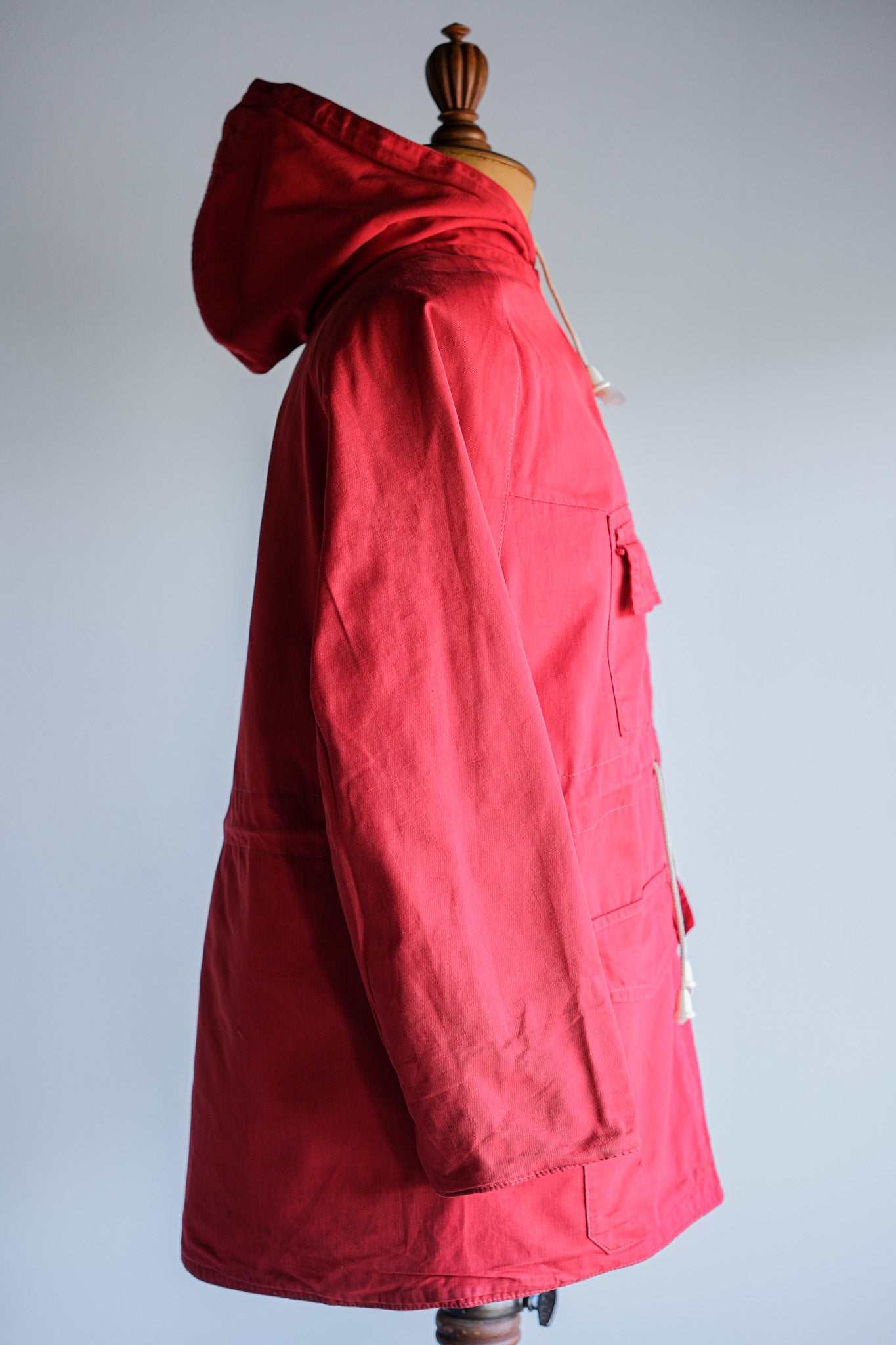 [~ 50's] British Vintage Red Cotton Mountain Smock