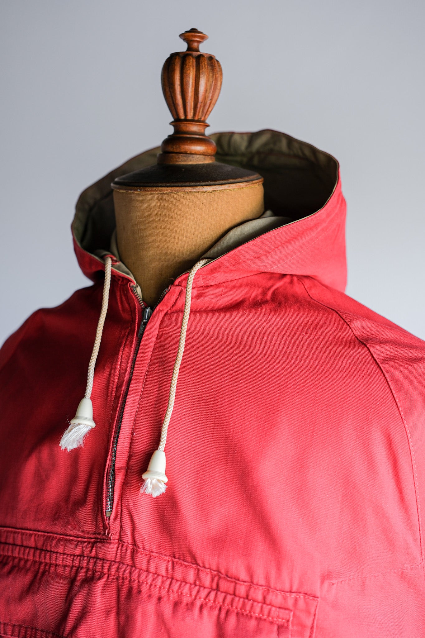 ［~50's］British Vintage Red Cotton Mountain Smock
