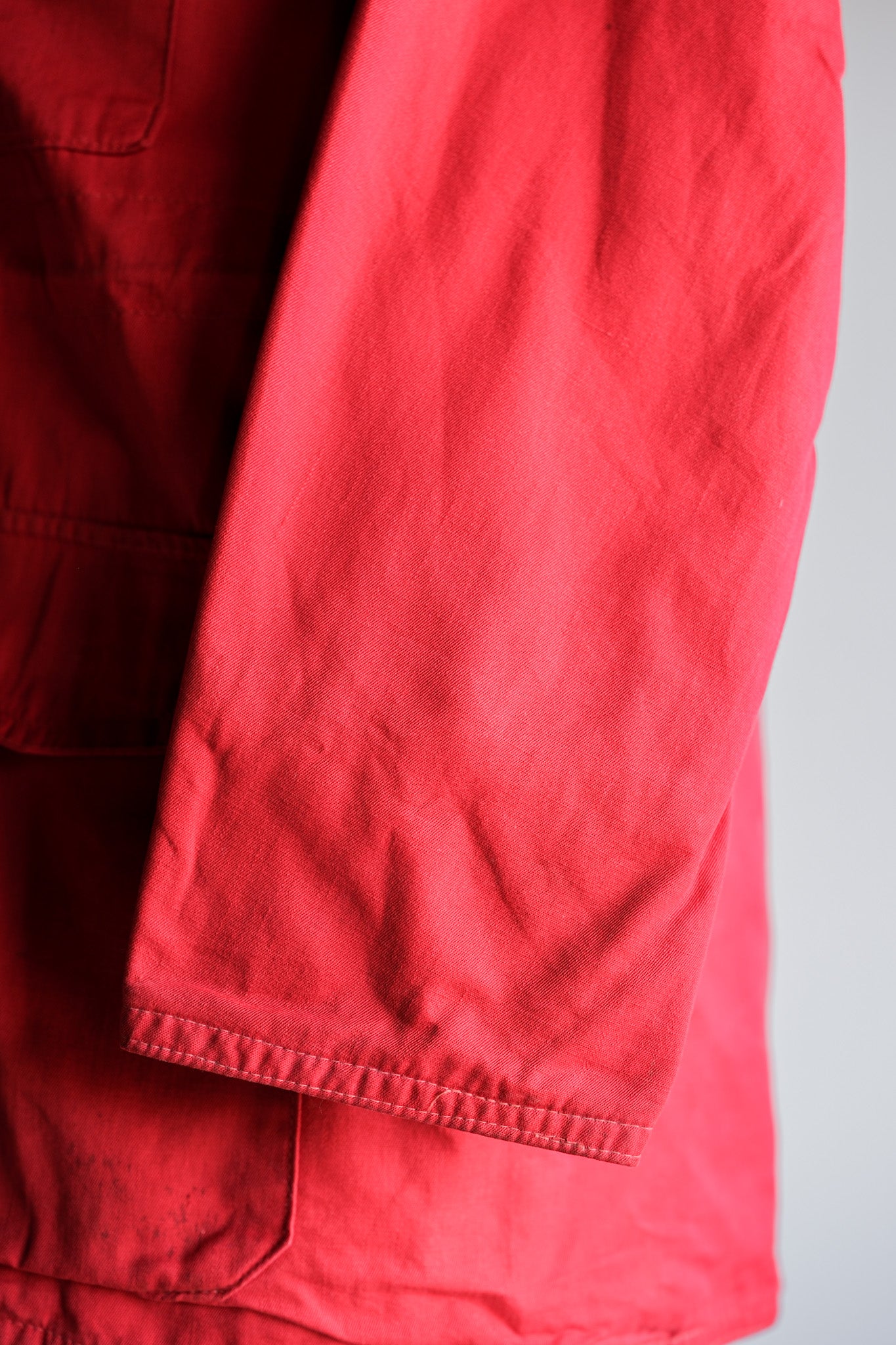 【~50's】British Vintage Red Cotton Mountain Smock