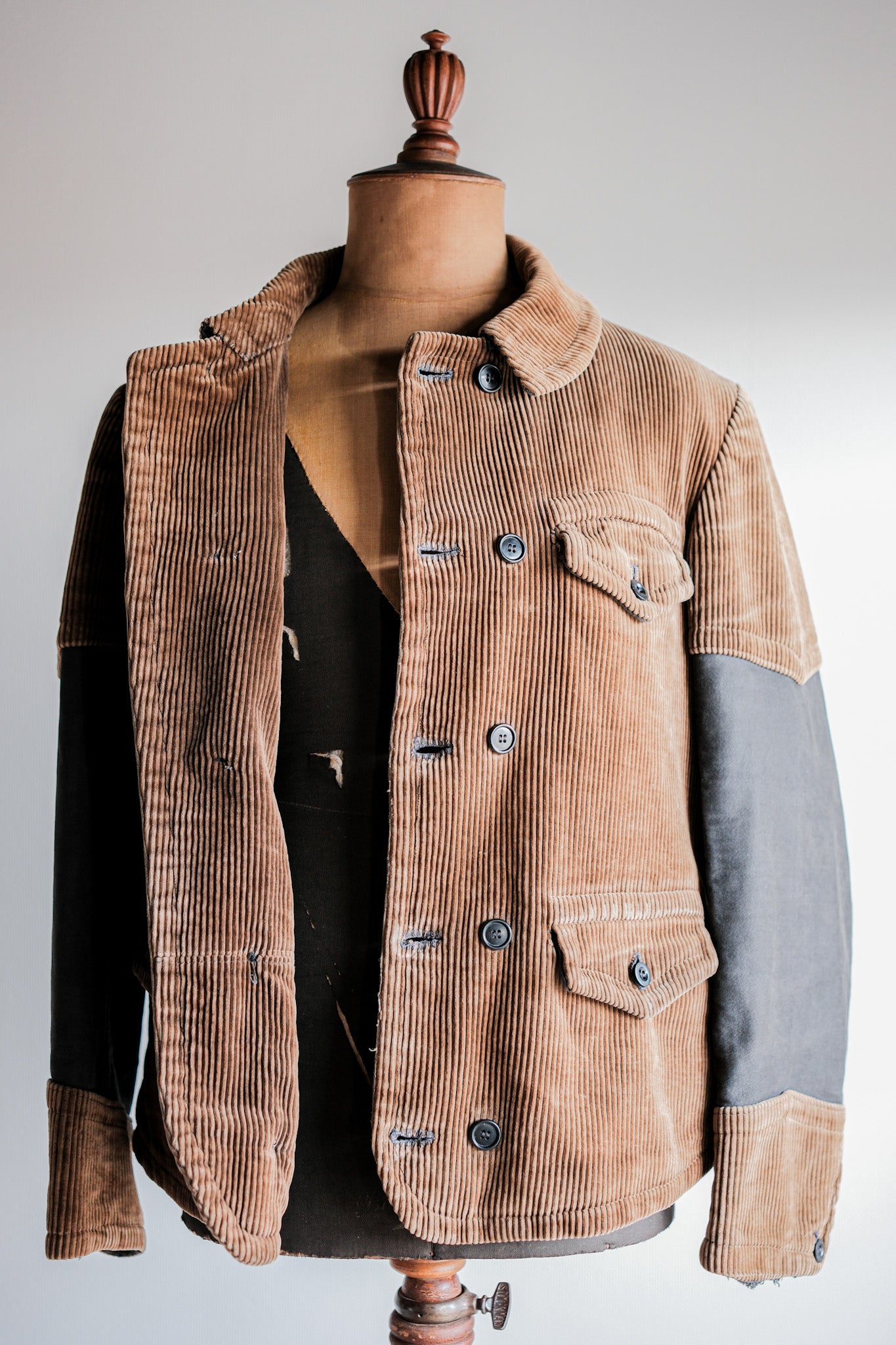 ジャケット・アウター DIESEL - corduroy double breasted jacket 40's] Belgium Vintage Brown Corduroy Double Breasted Work Jacket