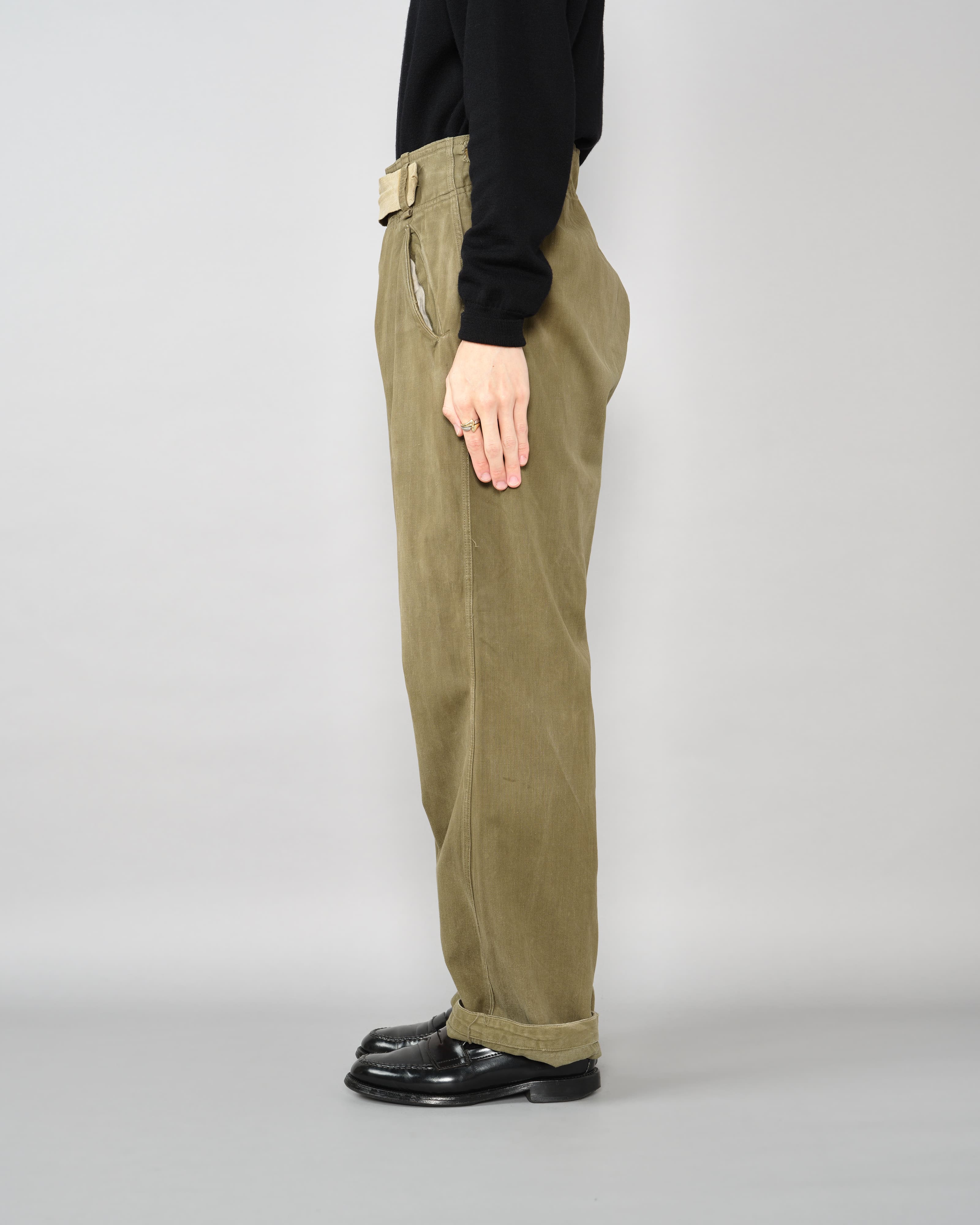 [~40's] กางเกงสนามเขตร้อนของกองทัพเยอรมันในสงครามโลกครั้งที่สอง "Wehrmacht"