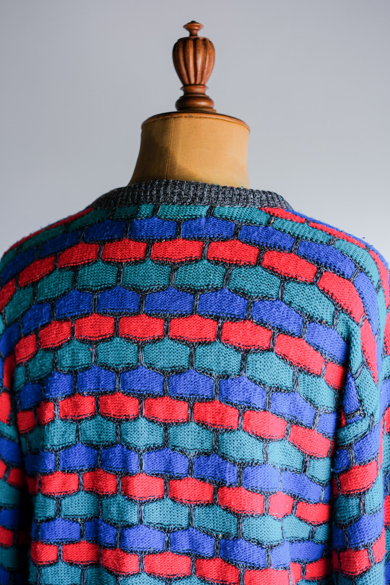 【~90's】American Vintage Acrylic Patterned Sweater Size.LARGE