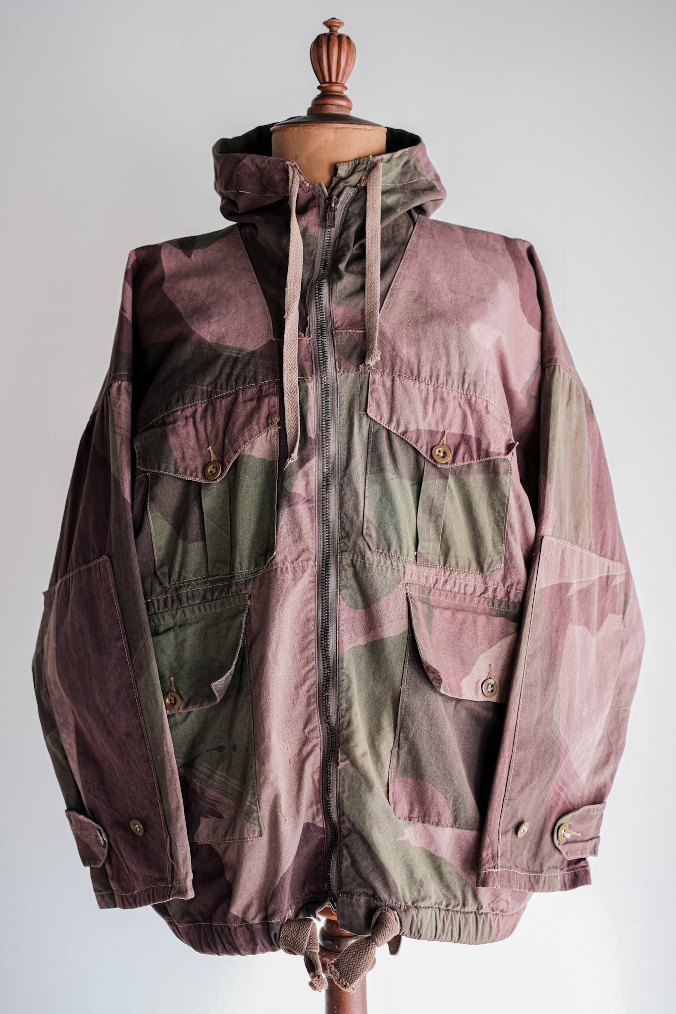 40's] WWⅡ BRITISH ARMY CAMOUFLAGE WINDPROOF SMOCK SIZE.3 