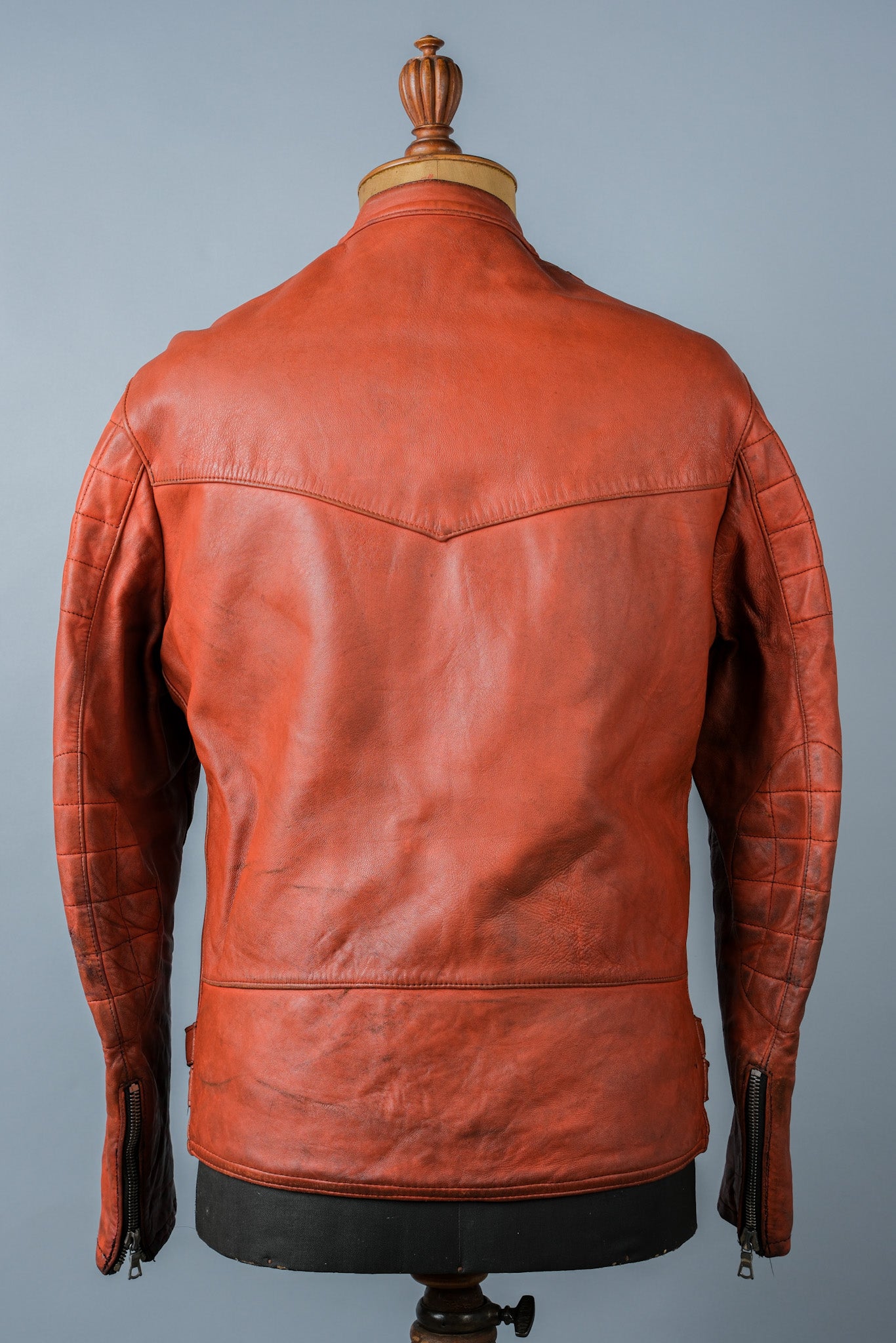 60's】French Vintage Leather Riders Jacket 