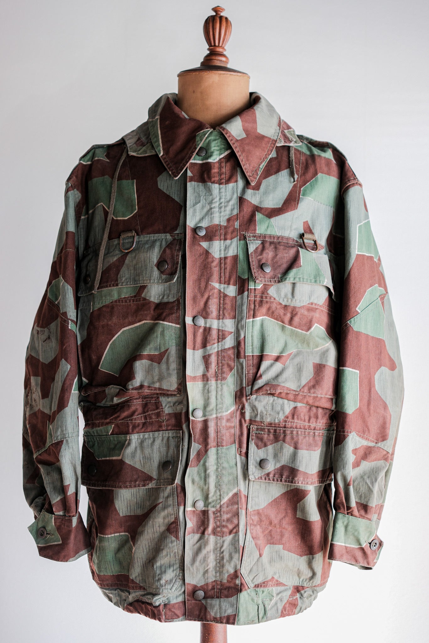 ［~50's］German Army Splinter Camouflage Paratrooper Jacket With Hood Size.174-88
