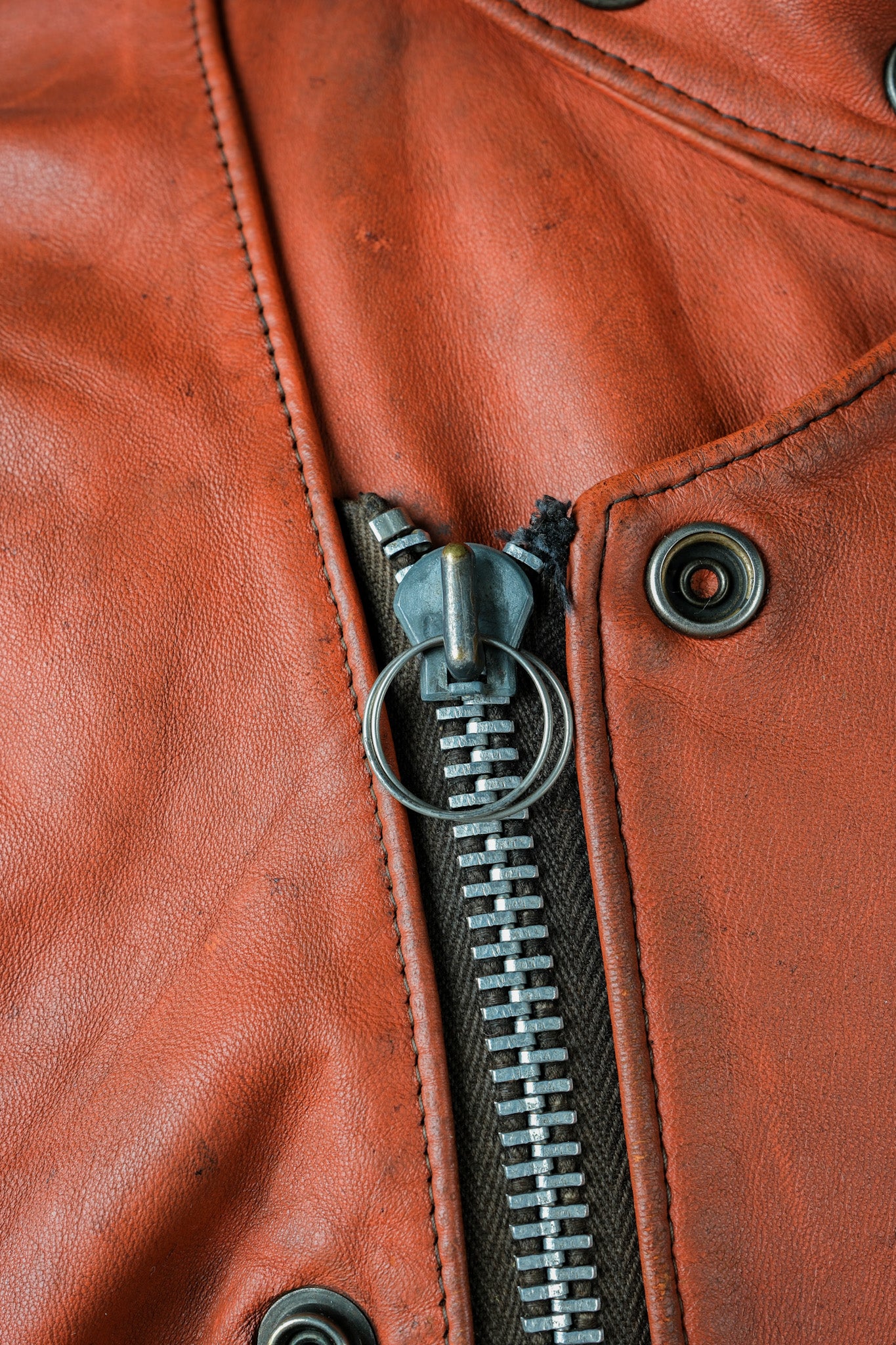 【~60's】French Vintage Leather Riders Jacket "Jacques Icek"