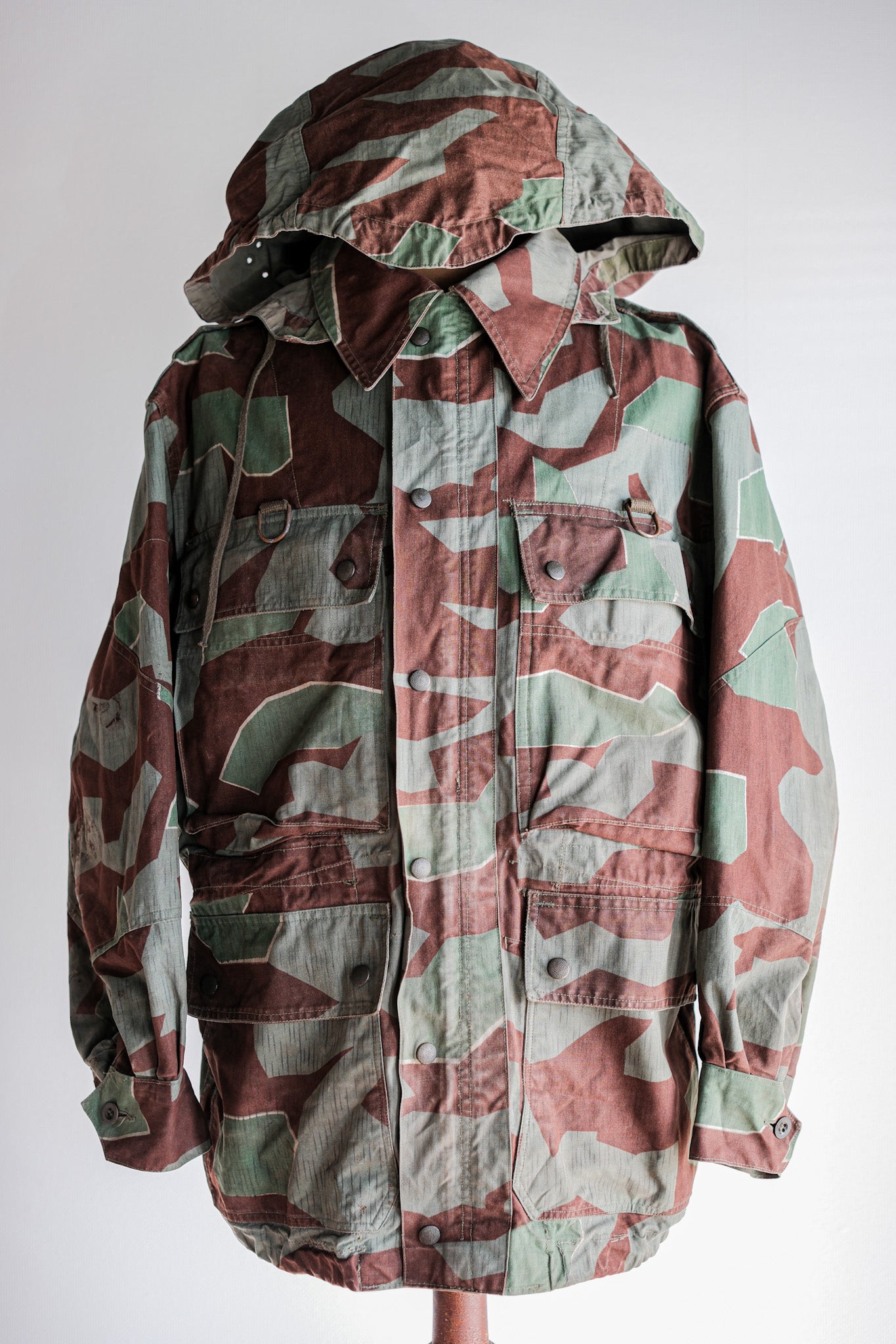 ［~50's］German Army Splinter Camouflage Paratrooper Jacket With Hood Size.174-88