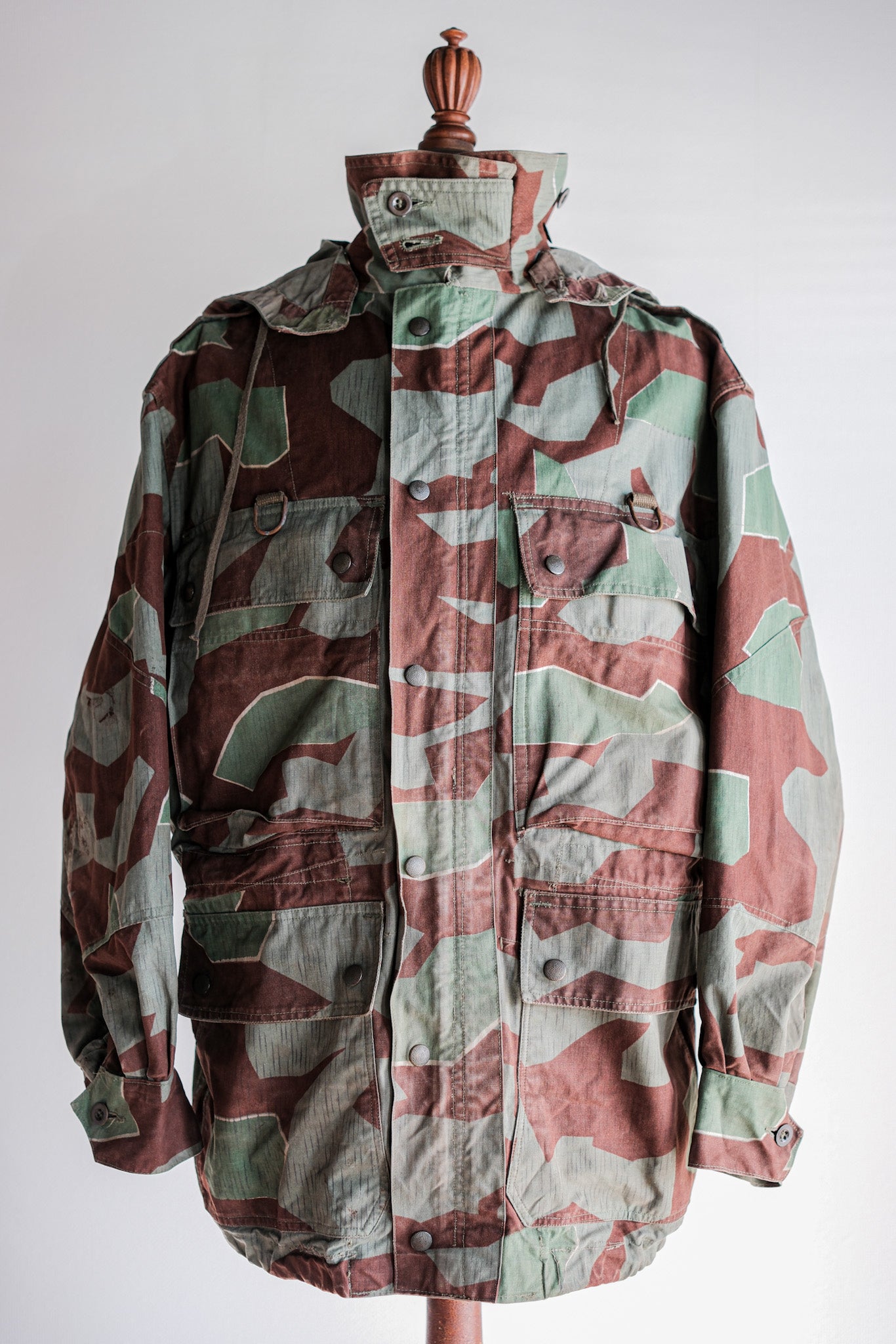 ［~50's］German Army Splinter Camouflage Paratrooper Jacket With Hood Size.174-88