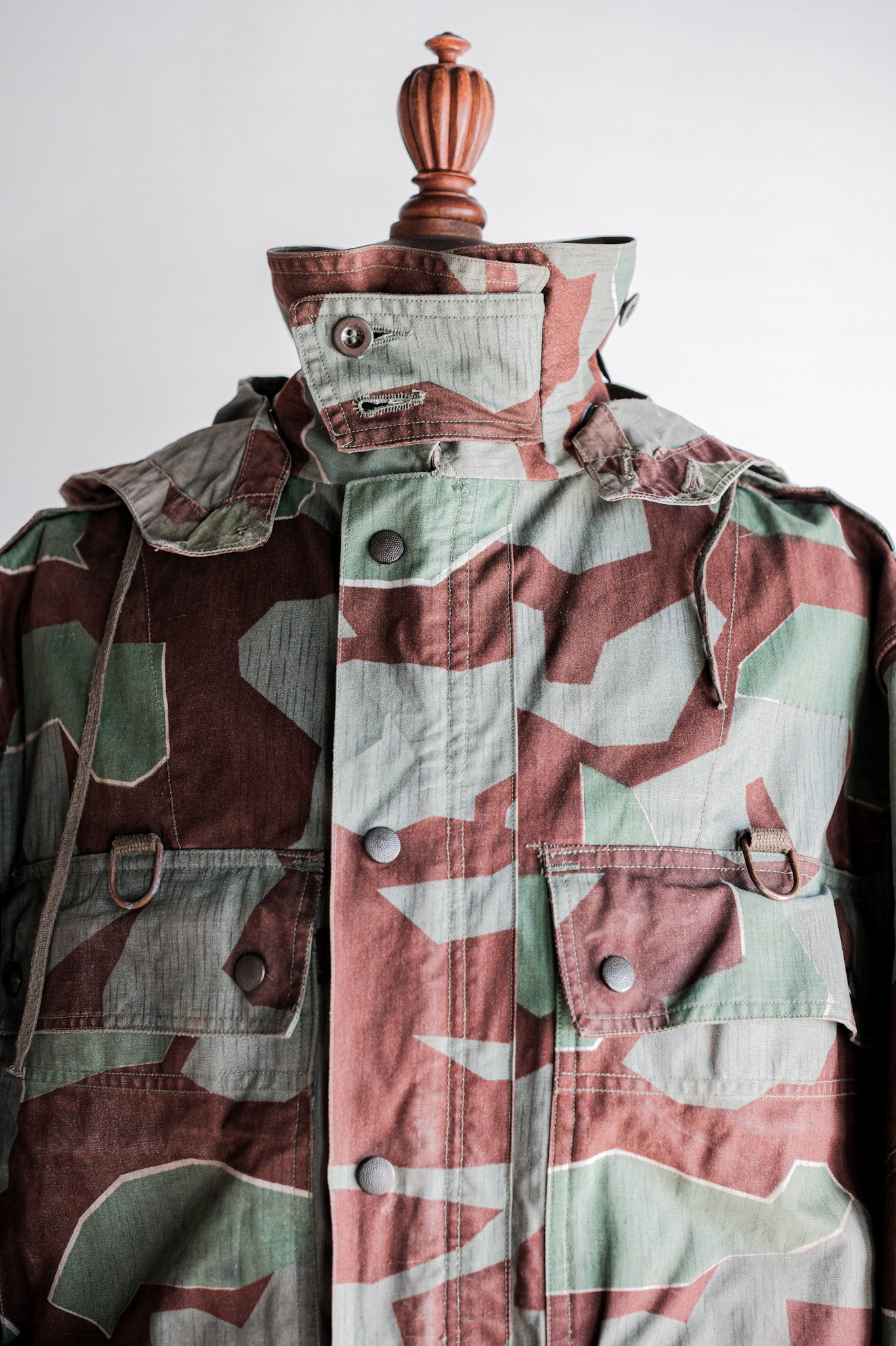 ［~50's］German Army Splinter Camouflage Paratrooper Jacket With Hood Size.174-88